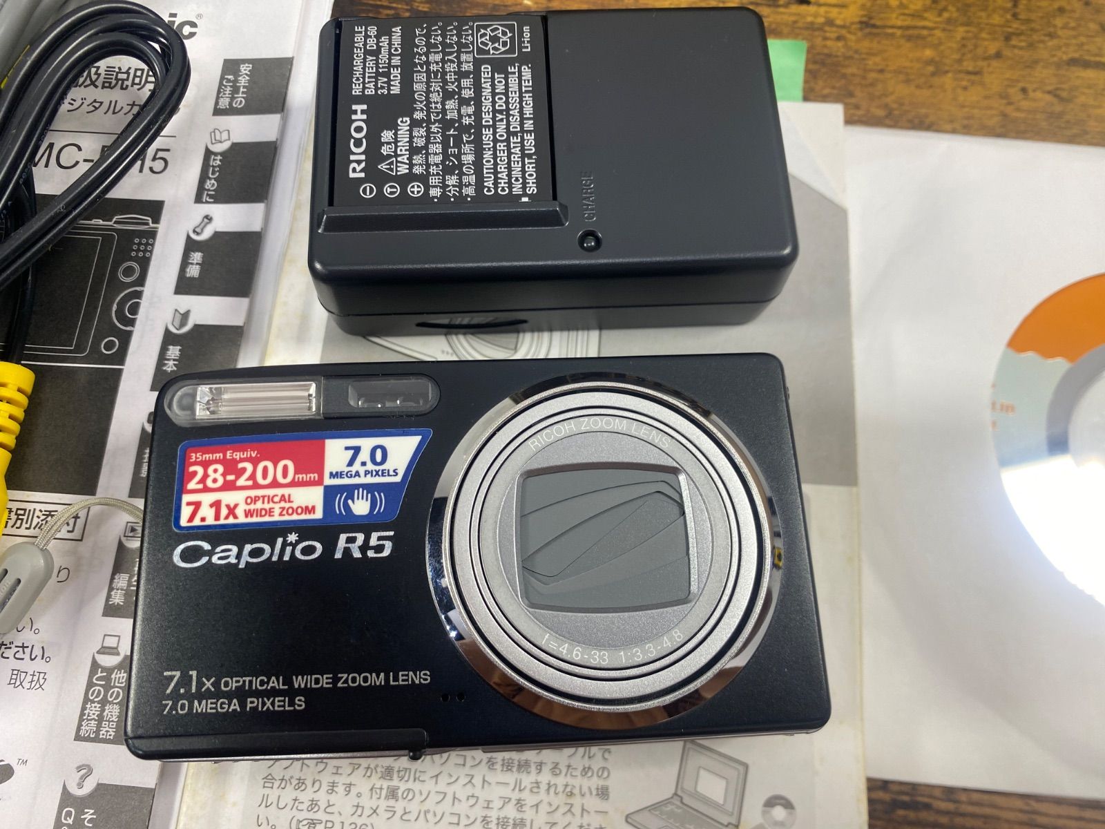 動作確認済！！RICOHデジタルカメラ「Caplio R5」ブラック - メルカリ