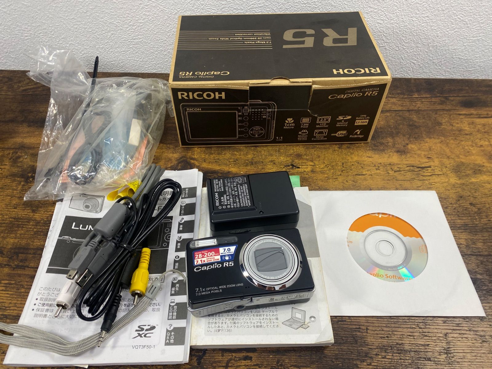 動作確認済！！RICOHデジタルカメラ「Caplio R5」ブラック - メルカリ