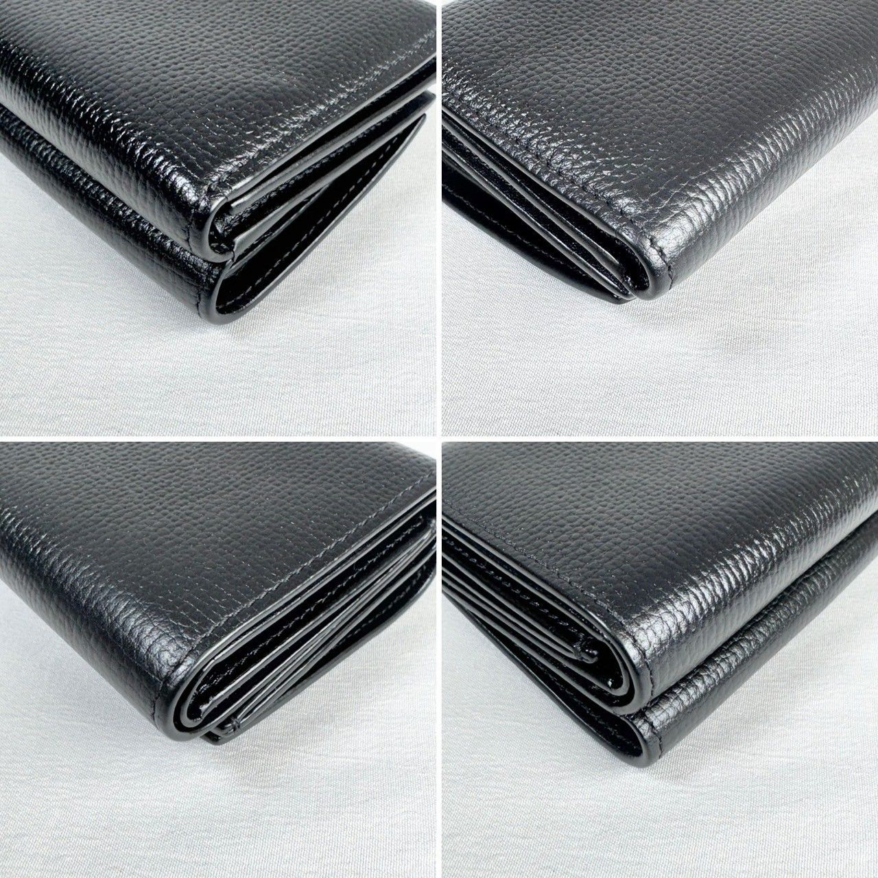 美品】LOEWE ロエベ アナグラム トライフォールド Wホック コンパクト