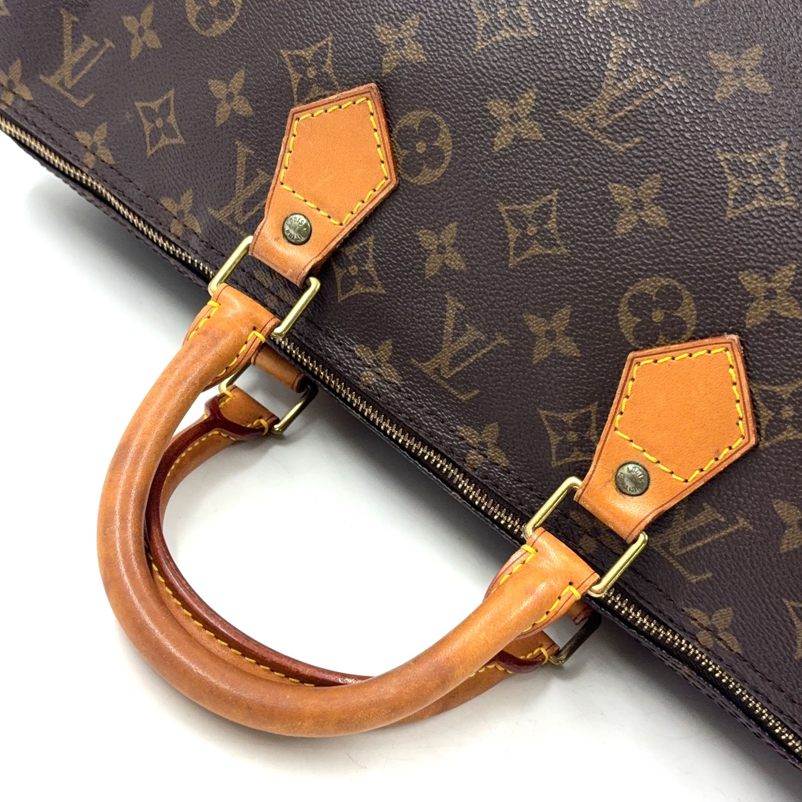 新着】LOUIS VUITTON スピーディ40 モノグラム モノグラム レザー×PVC