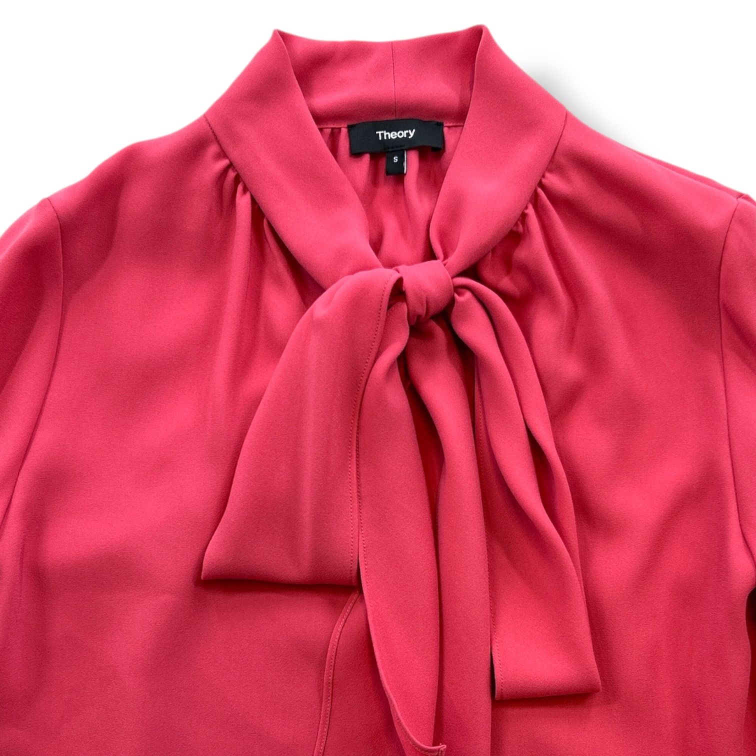 Theory セオリー PRIME GGT TIE SCARF TOP CS ボウタイブラウス シャツ 