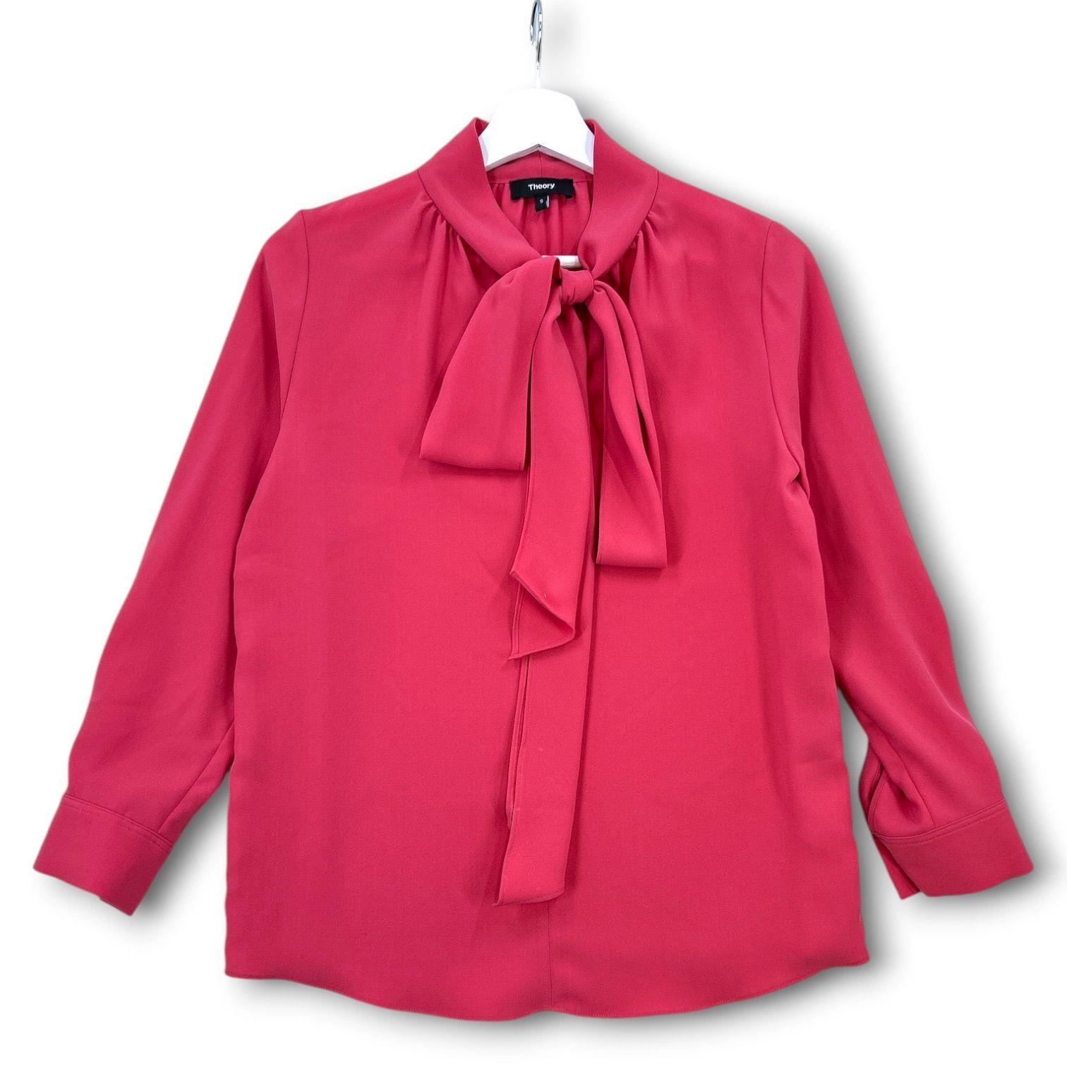 Theory セオリー PRIME GGT TIE SCARF TOP CS ボウタイブラウス シャツ