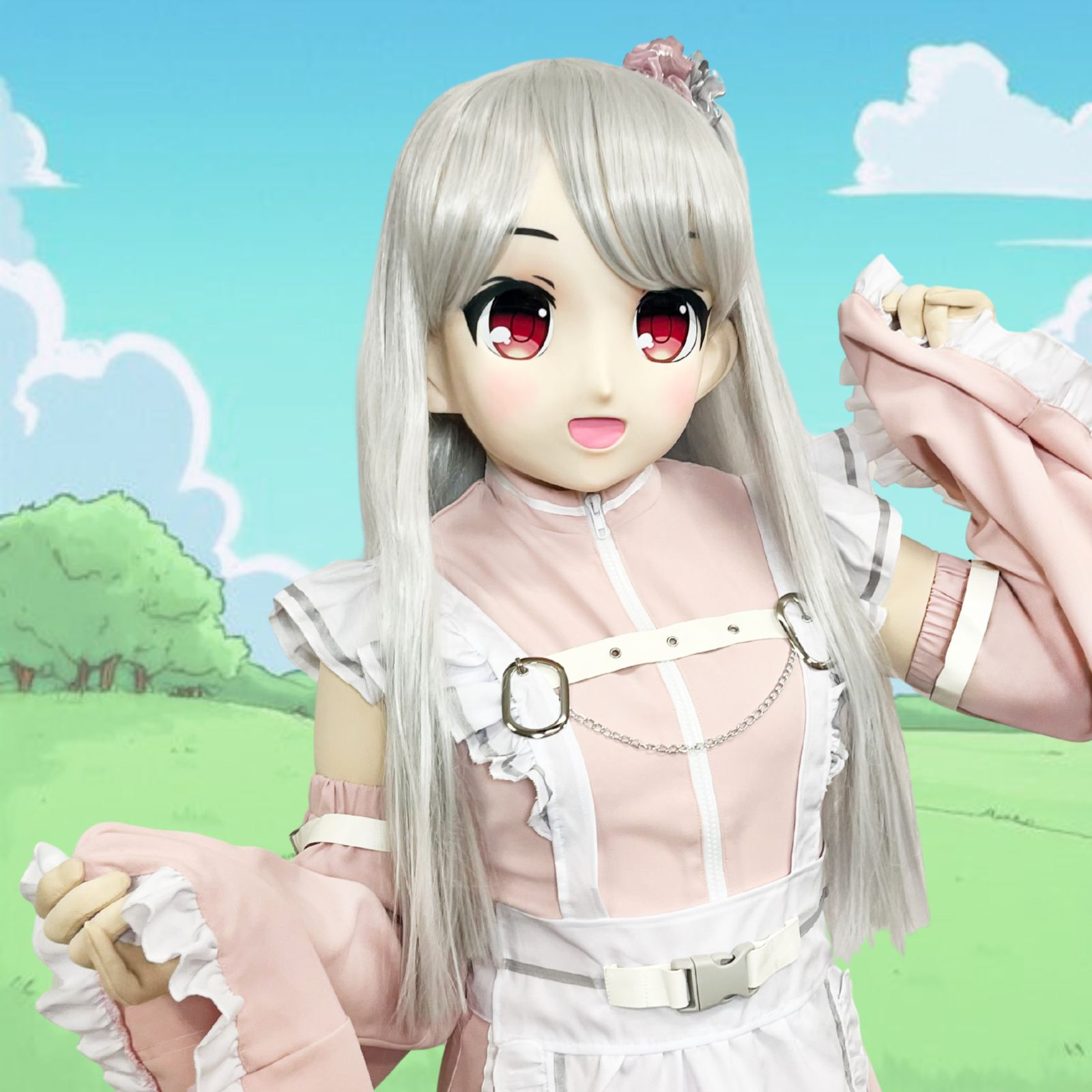 KAWAII-138 コスプレ アニメマスク 仮装 着ぐるみ むにむに製作所公式 