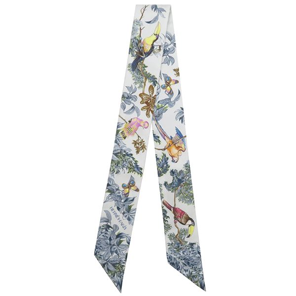 エルメス Herms スカーフ ツイリー シルク グリペール×ジョーヌ×ヴェール 新品 未使用 【Equateur/赤道直下】 【箱】【中古】