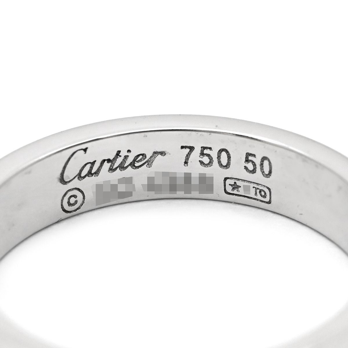カルティエ Cartier リング 指輪 LOVE ミニラブリング ホワイト 