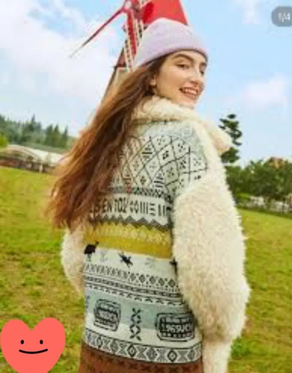 ベネトン STILE BENETTON パターン フリース ジャケット