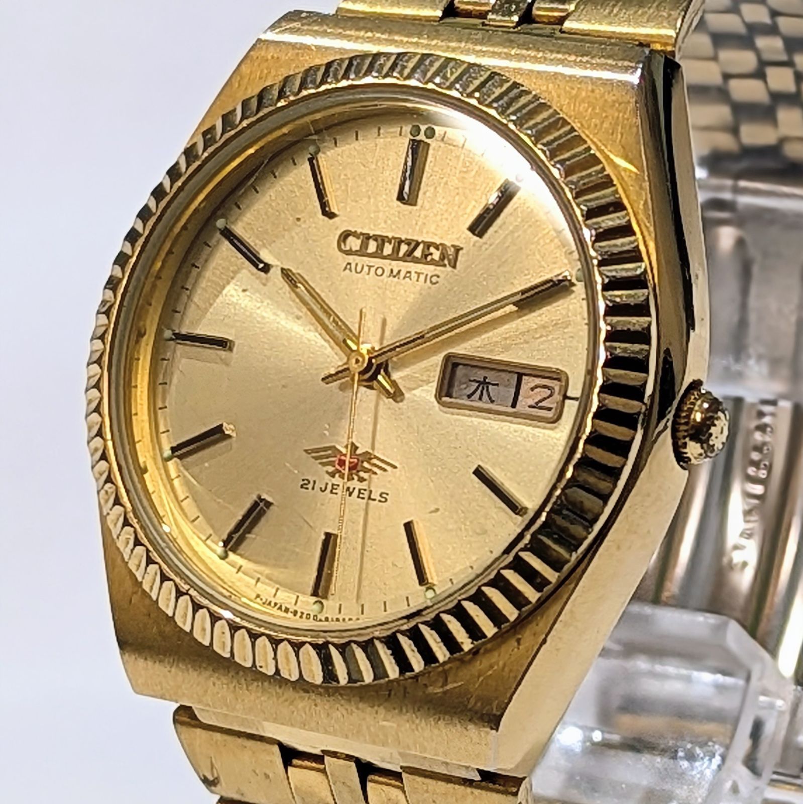 CITIZEN シチズン 7 セブン 自動巻き 21石 4-285808 KT ビンテージ 