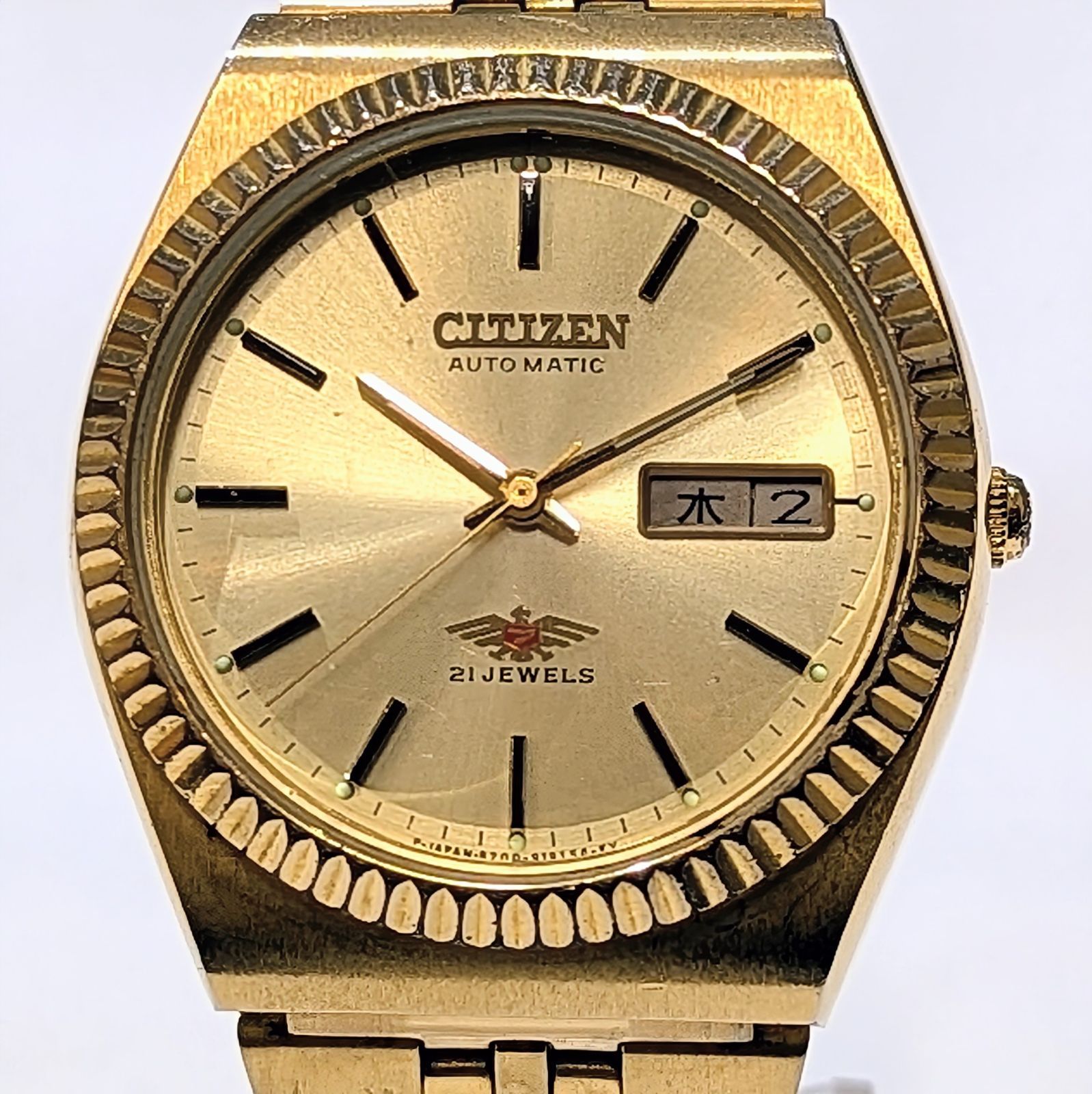 CITIZEN シチズン 7 セブン 自動巻き 21石 4-285808 KT ビンテージ 