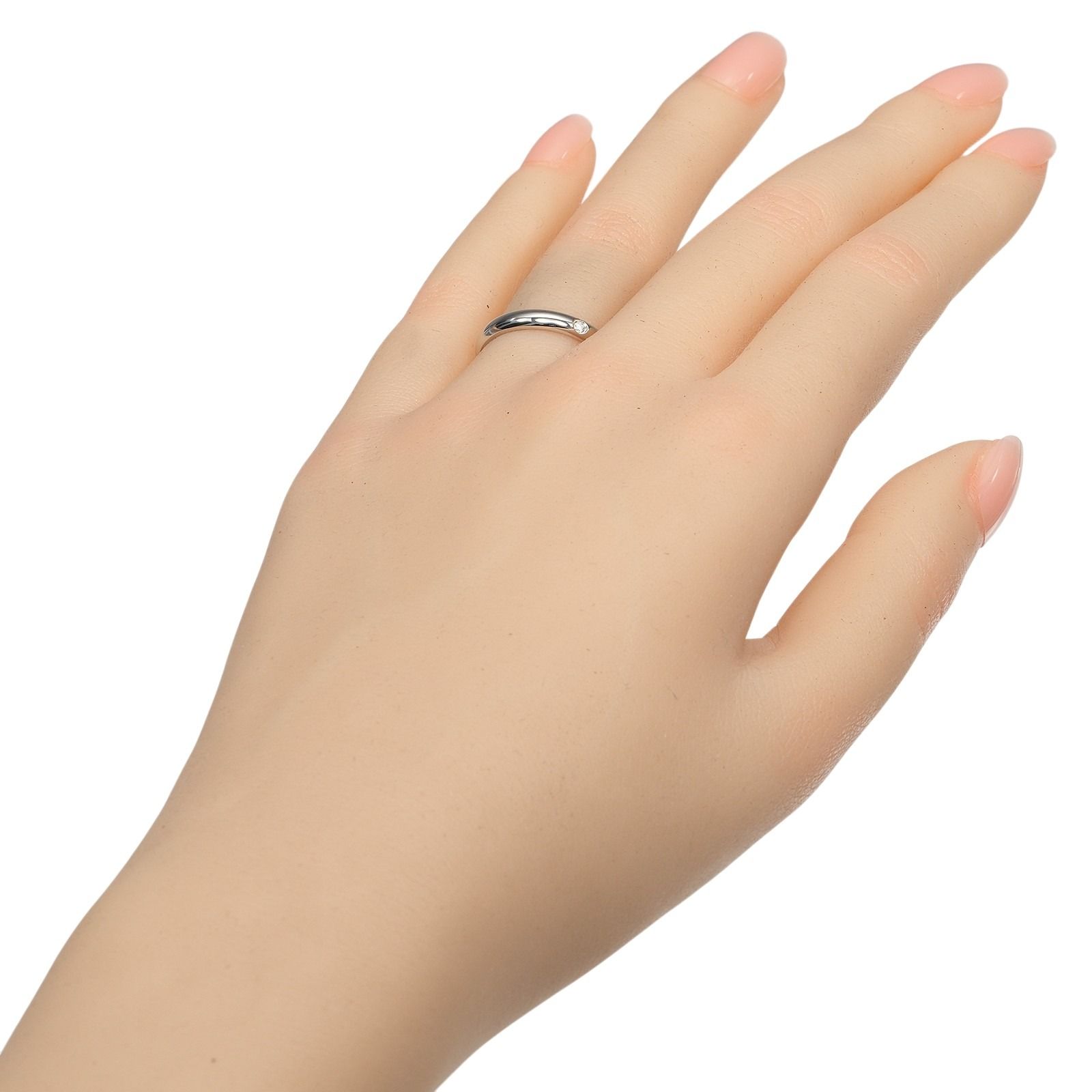 CARTIER】カルティエ Cドゥ エングレーブド 3mm Pt950プラチナ 