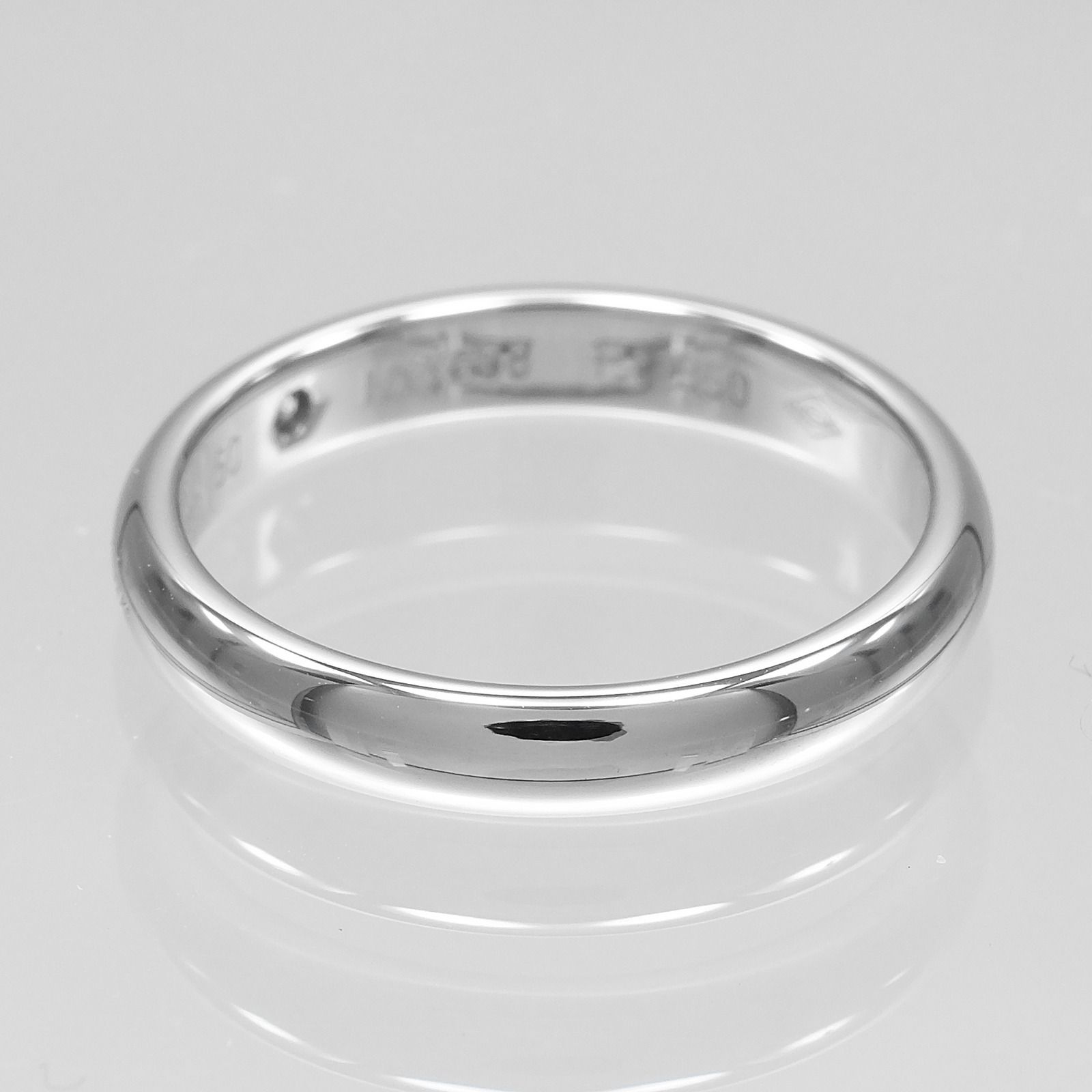 CARTIER カルティエ Pt950プラチナ エングレーブド 1Pダイヤ リング 