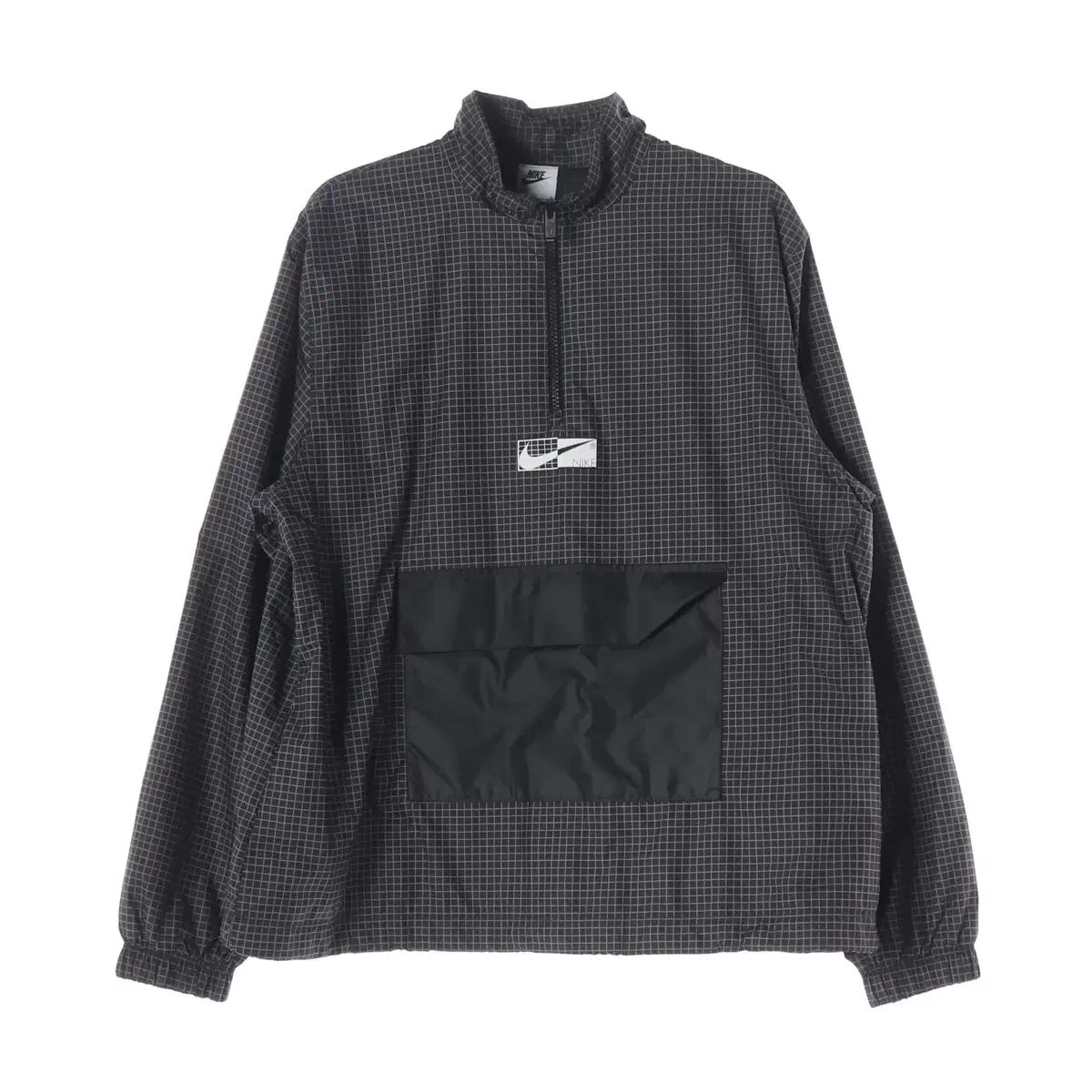 NIKE 22SS グリッドチェックパータン ハーフジップアップ アノラック
