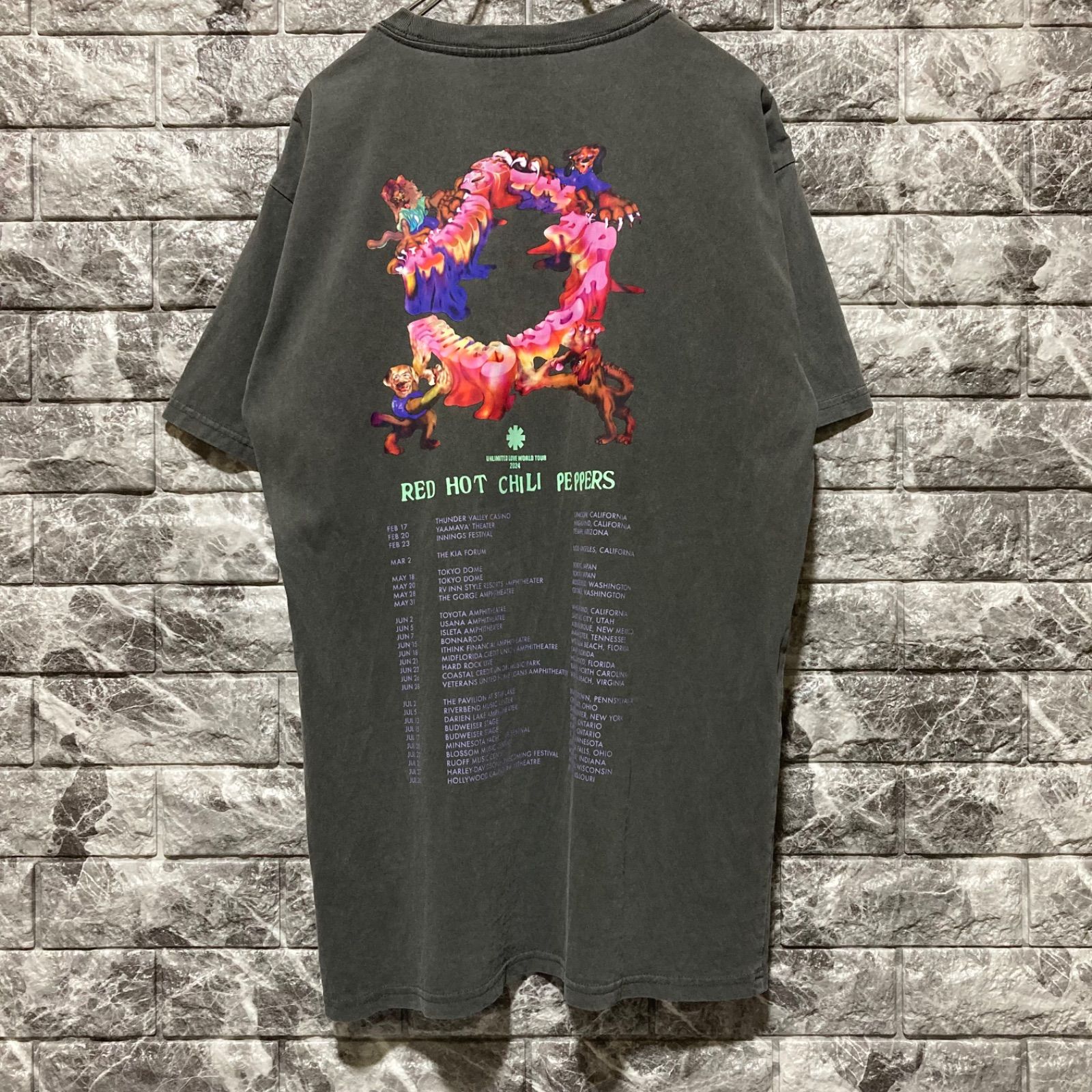 RED HOT CHILI PEPPERS Tシャツ 2024ツアー Lサイズ RED HOT CHILI PEPPERS Tシャツ 2024 ツアー L - メルカリ