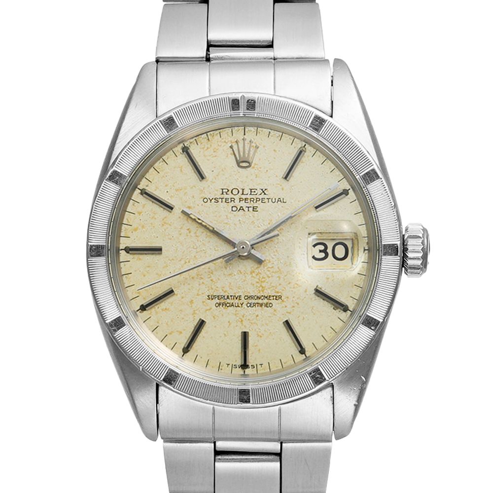 ROLEX オイスターパーペチュアルデイト 1968年頃製造 箱・国内正規保証書付き Ref.1501 アンティーク品 メンズ 腕時計