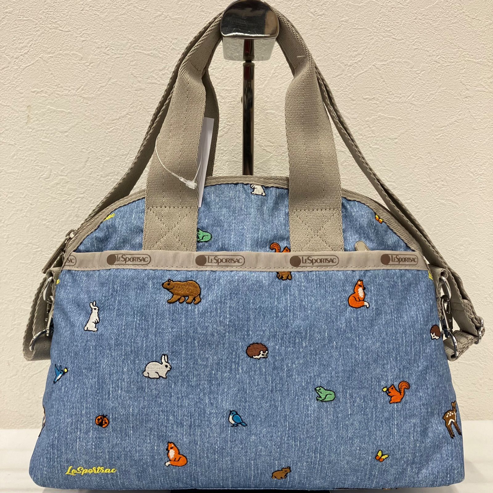 新品 レスポートサック デニム調 ナイロン トートバッグ ポーチ付き 