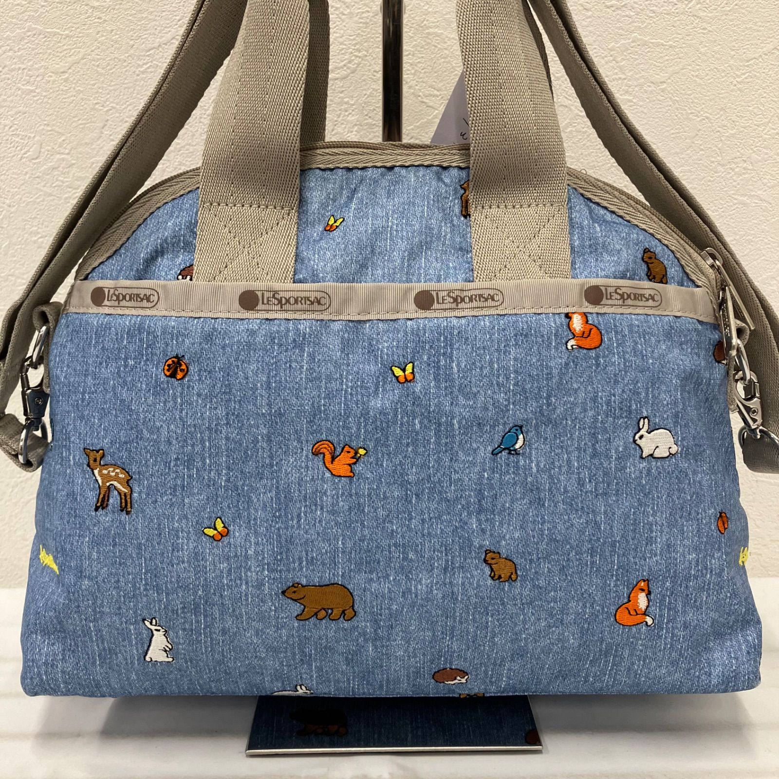 YORK SATCHEL ウェイク アップ アニマルズ LeSportsac