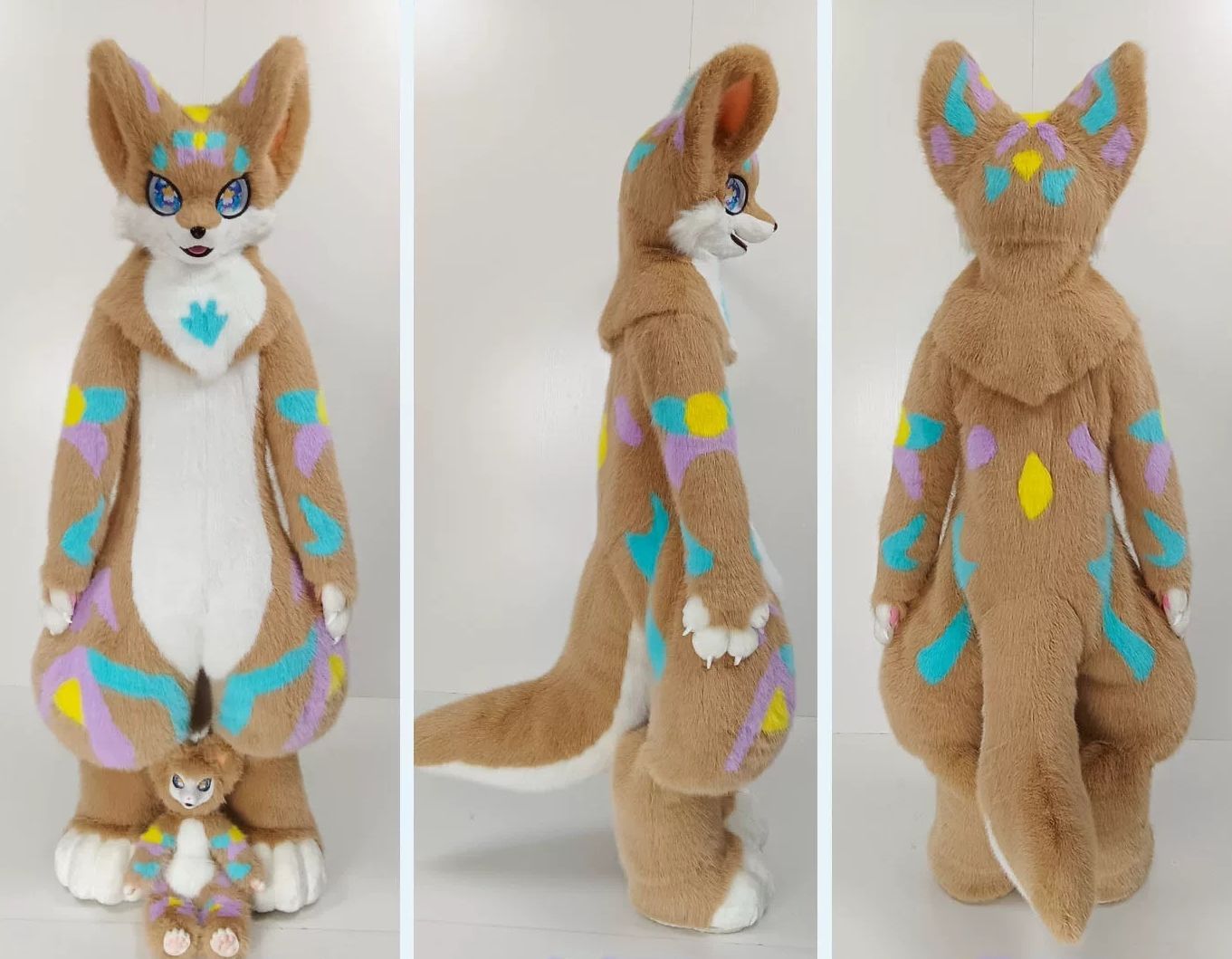 ★即納 着ぐるみ ケモノ体 フルスーツ 短毛タイプ NO.128 Mサイズ 最新作 セット ケモノ ファースーツ ぬいぐるみ コスプレ コスチューム 一点物