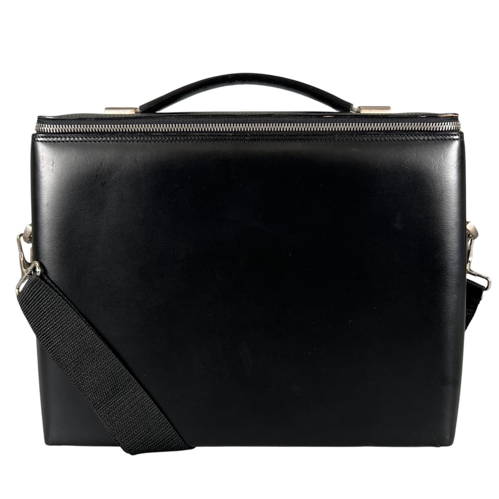 Dunhill ダンヒル ビジネスバッグ レザー ブラック メンズ【中古
