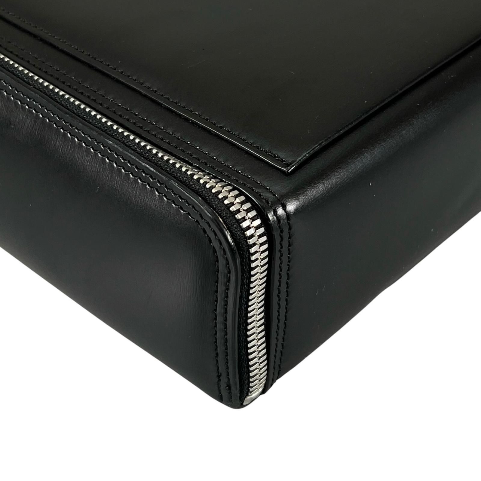 Dunhill ダンヒル ビジネスバッグ レザー ブラック メンズ【中古