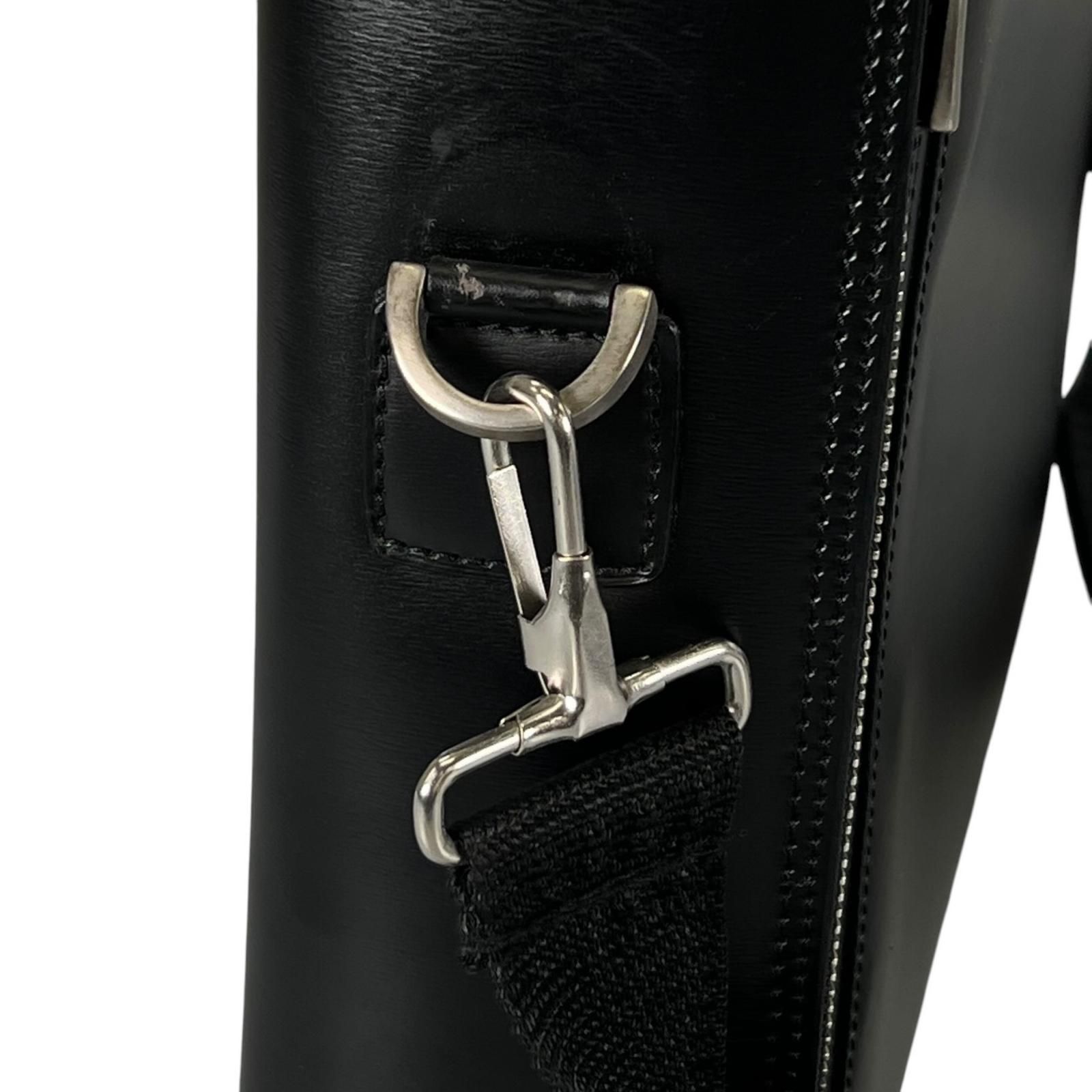 Dunhill ダンヒル ビジネスバッグ レザー ブラック メンズ【中古