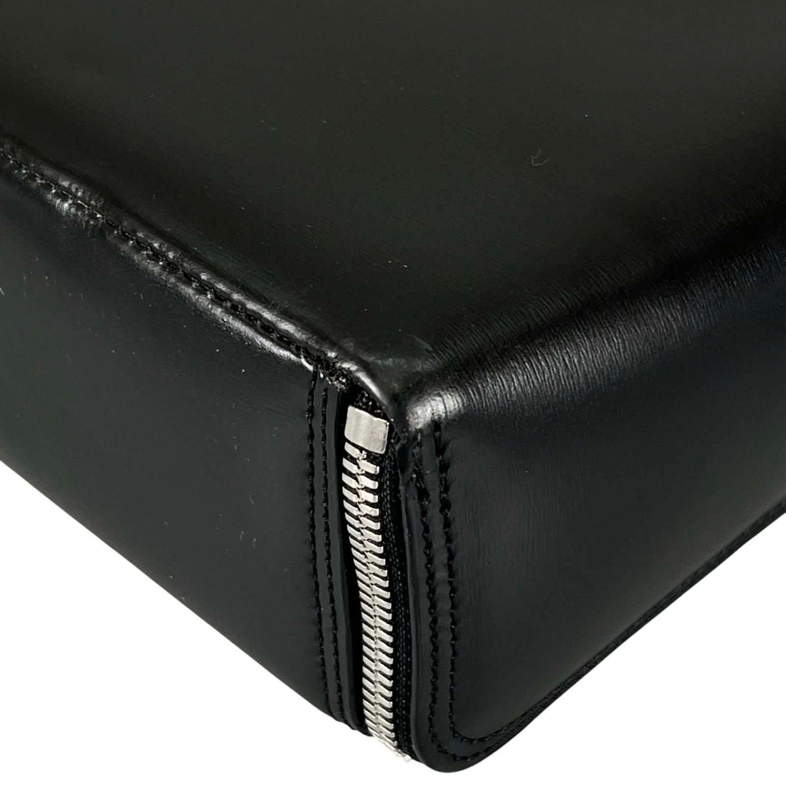 D*様 Dunhill ダンヒル レザー ビジネスバッグ 黒 2WAY Dunhill ダンヒル ビジネスバッグ レザー ブラック メンズ【中古