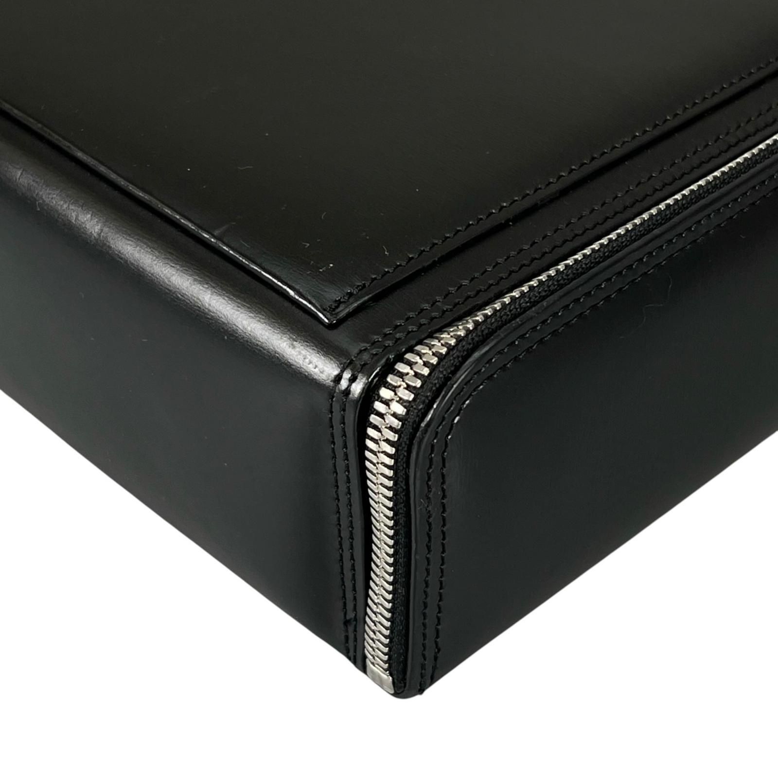 Dunhill ダンヒル ビジネスバッグ レザー ブラック メンズ【中古