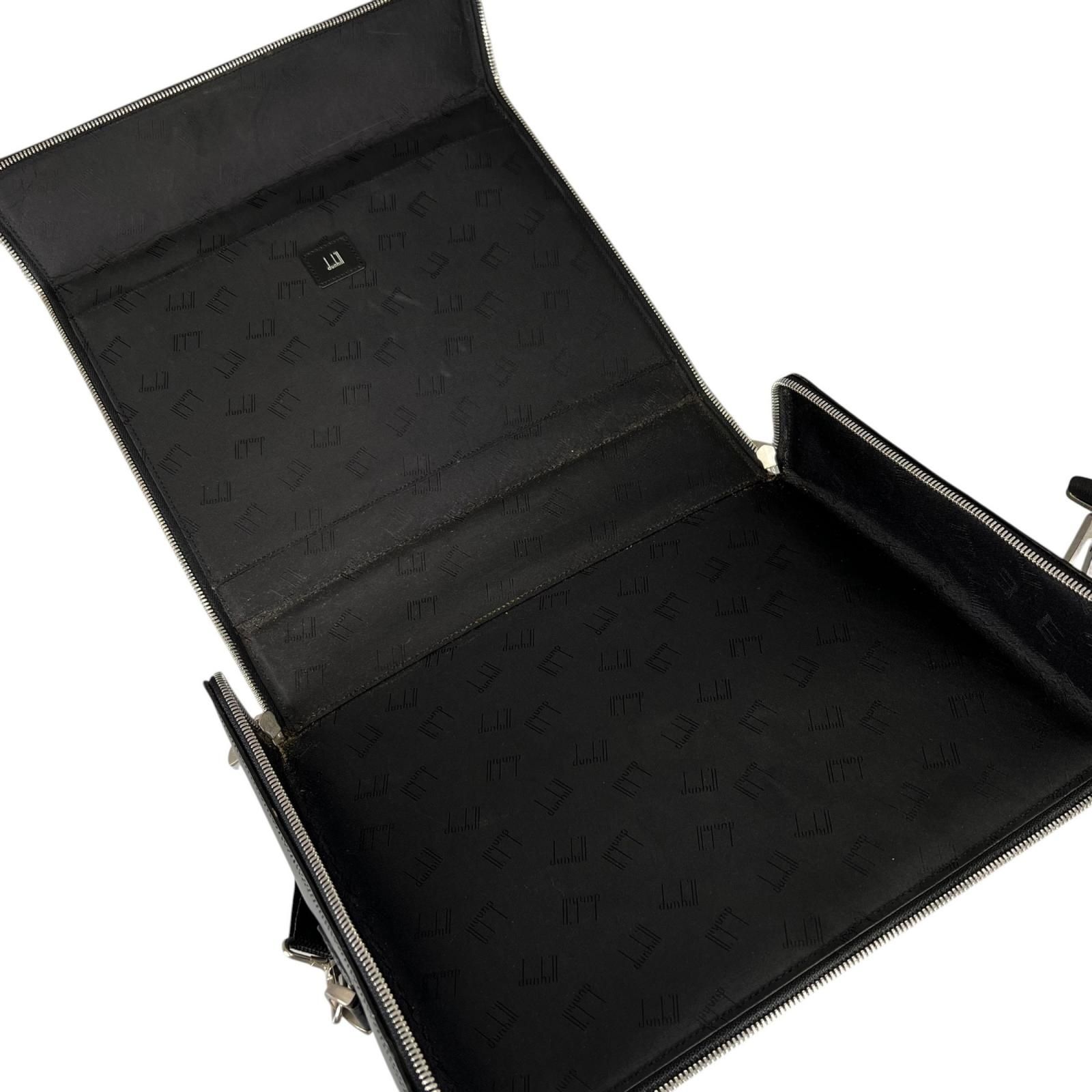 Dunhill ダンヒル ビジネスバッグ レザー ブラック メンズ【中古