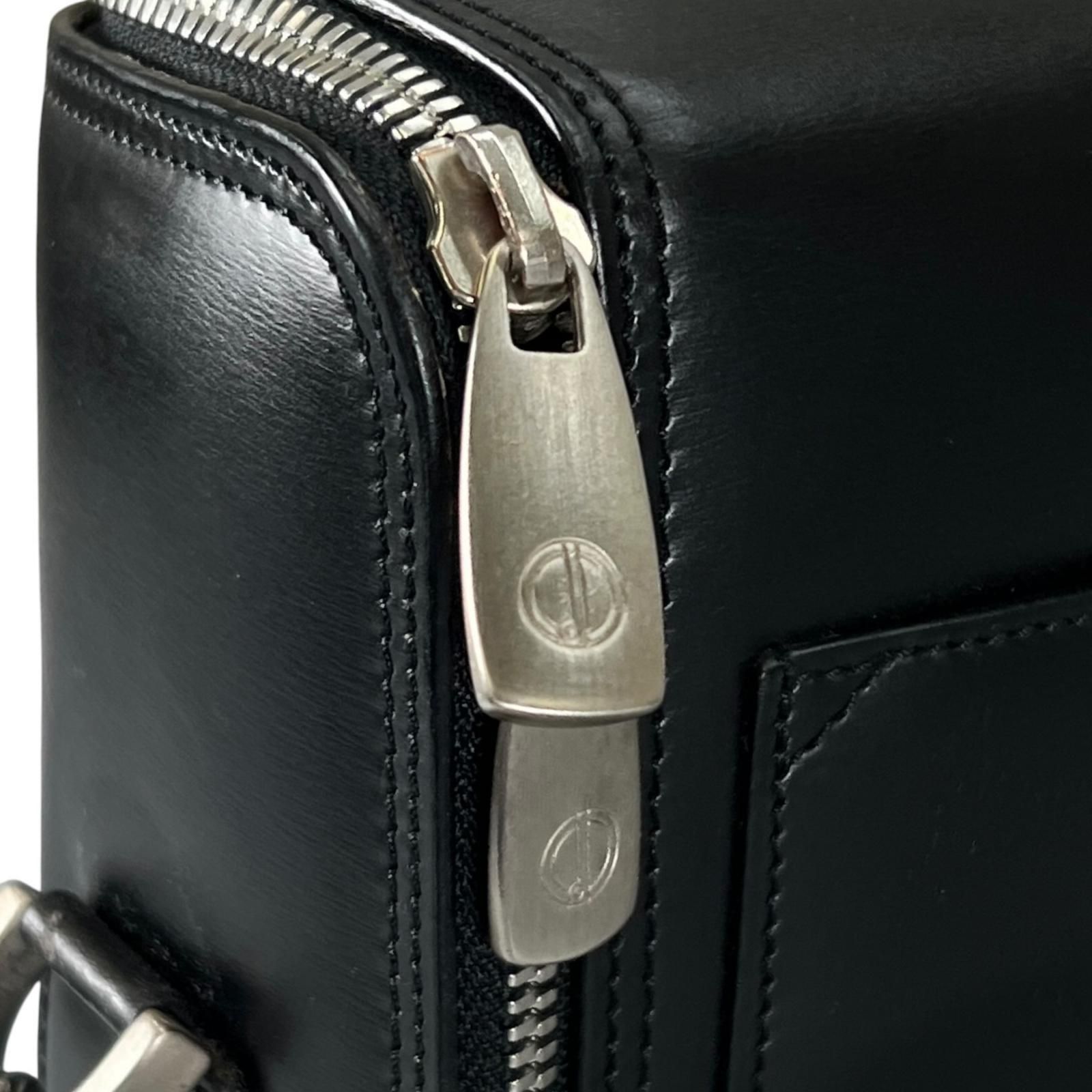 Dunhill ダンヒル ビジネスバッグ レザー ブラック メンズ【中古