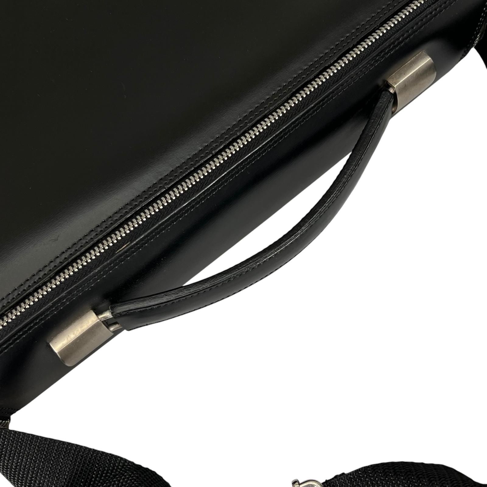 Dunhill ダンヒル ビジネスバッグ レザー ブラック メンズ【中古