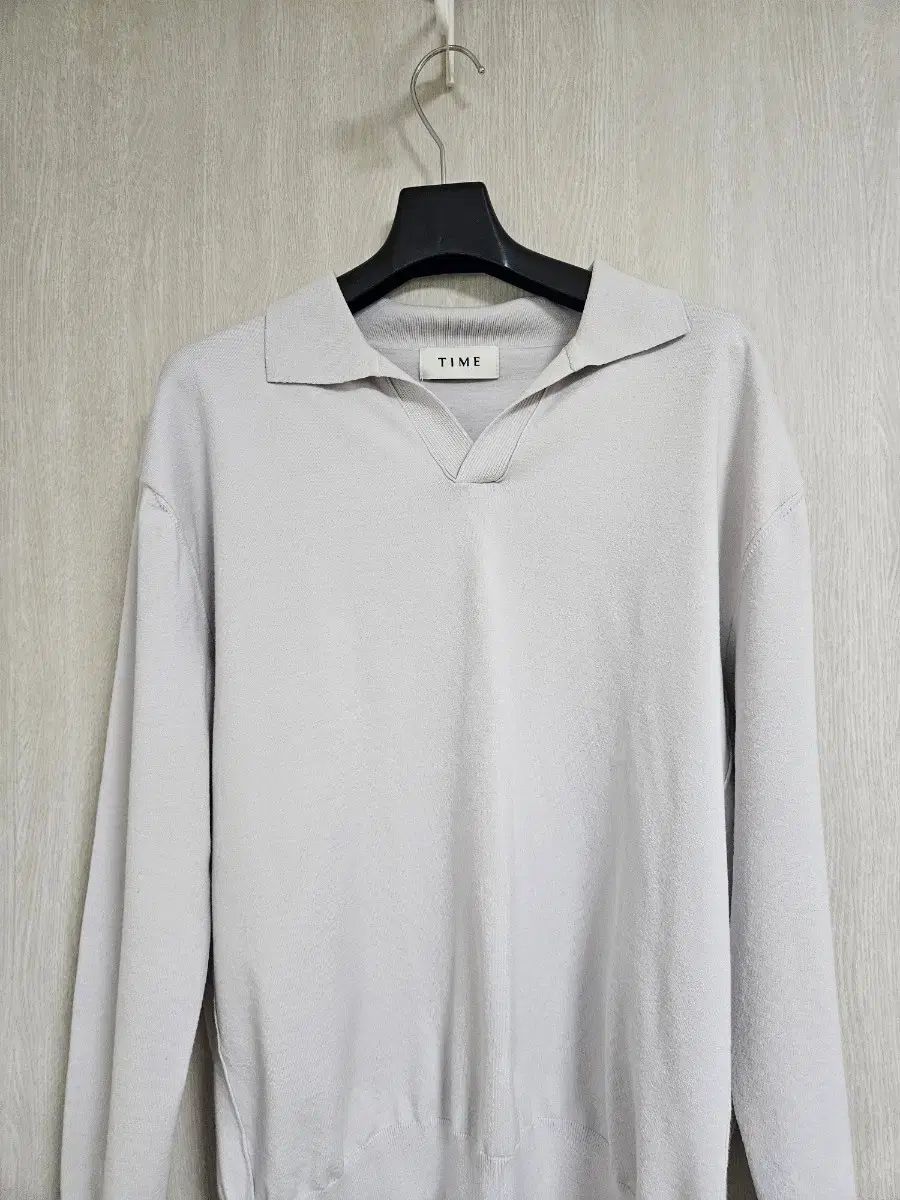 TIME タイムオム Vネック長袖ニットTシャツ 100