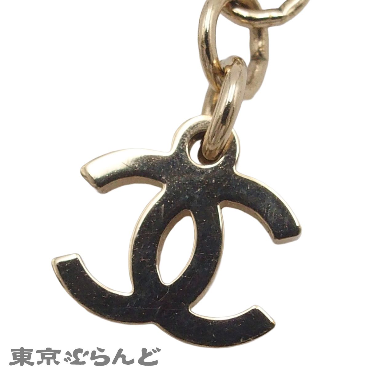 シャネル CHANEL ネックレス ココマーク シルバーxゴールド メタル 