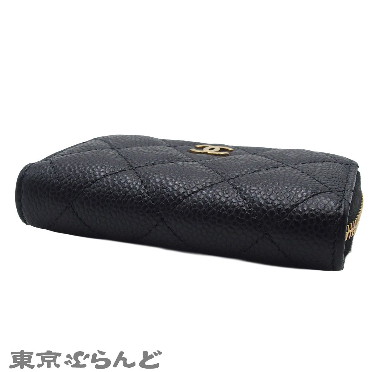 シャネル クラシック ジップ コインパース マトラッセ ココマーク 