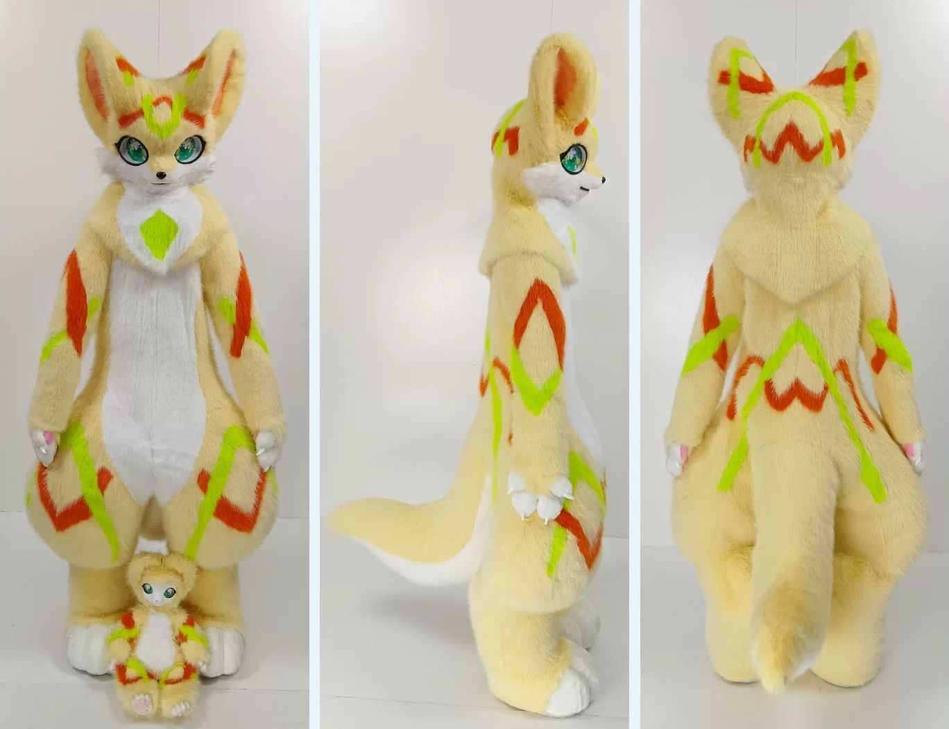 ★即納 着ぐるみ ケモノ体 フルスーツ 短毛タイプ NO.123 Mサイズ 最新作 セット ケモノ ファースーツ ぬいぐるみ コスプレ コスチューム 一点物