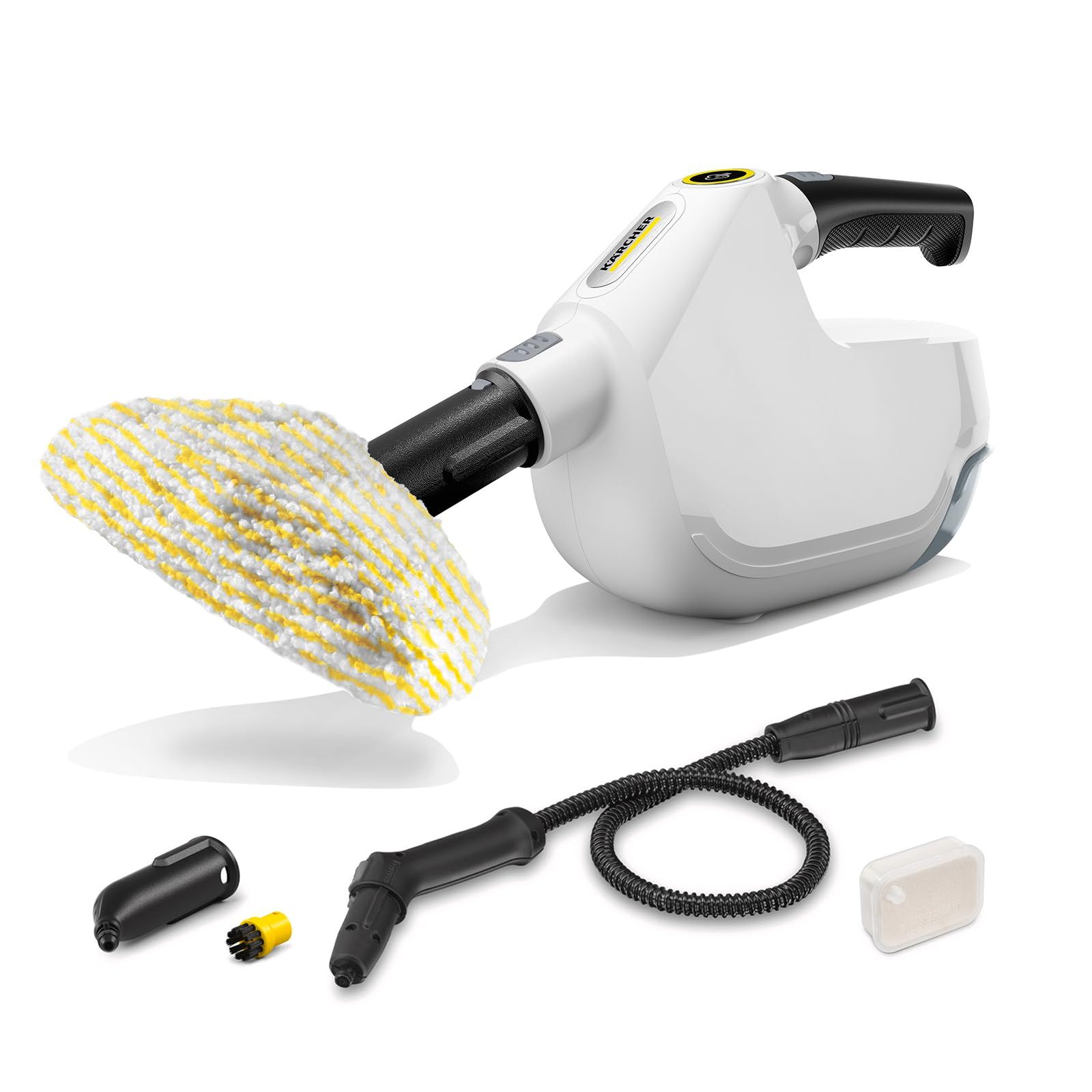 ケルヒャー(Karcher) スチームクリーナー SC 1 Multi ハンディスチーマー 衣類スチーマー 高温のフローヒーター式加熱 しつこい汚れを浮かす 水だけ除菌消臭 油汚れ カーペット さらさらフローリング 水垢 キッチン 風呂場 玄 138a5e93