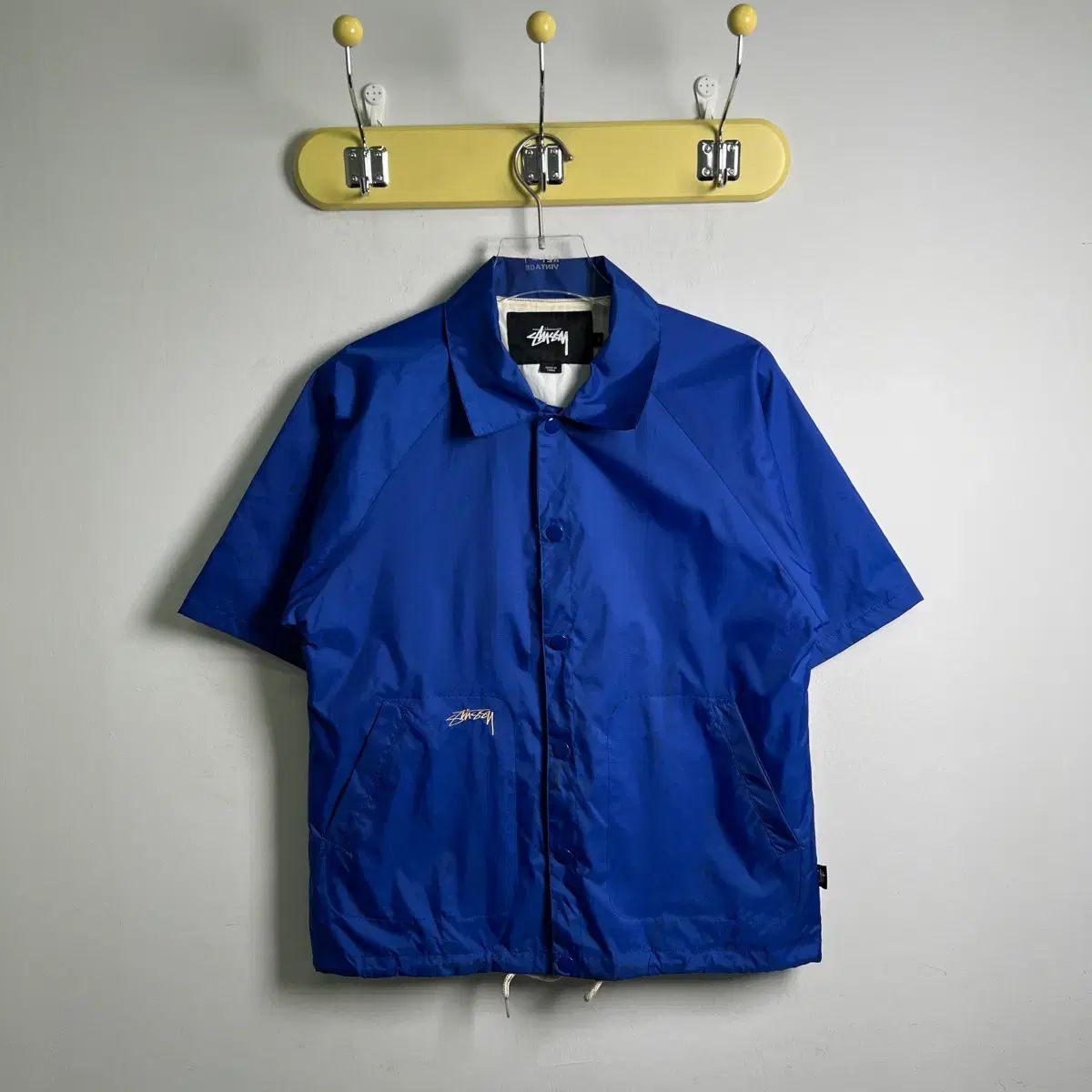 STUSSY ステューシー An Ode Hope Ver. ナイロン 半袖 COACH ジャケット S