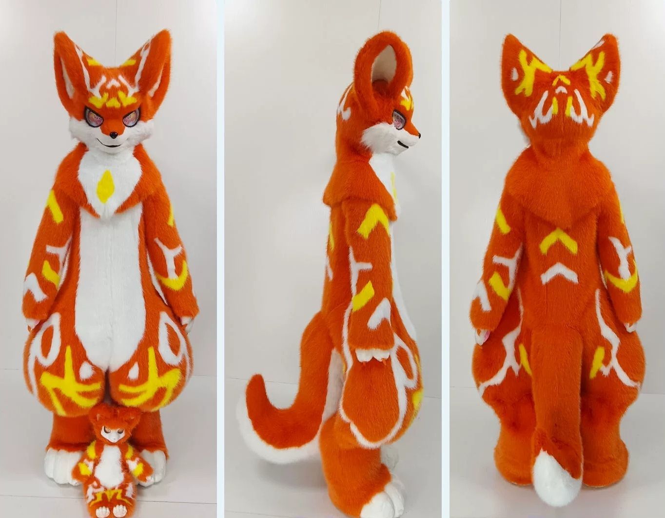 ★着ぐるみ ケモノ体 フルスーツ 短毛タイプ NO.120 Mサイズ 最新作 セット 全身 ケモノ ファースーツ ぬいぐるみ コスプレ コスチューム 一点物