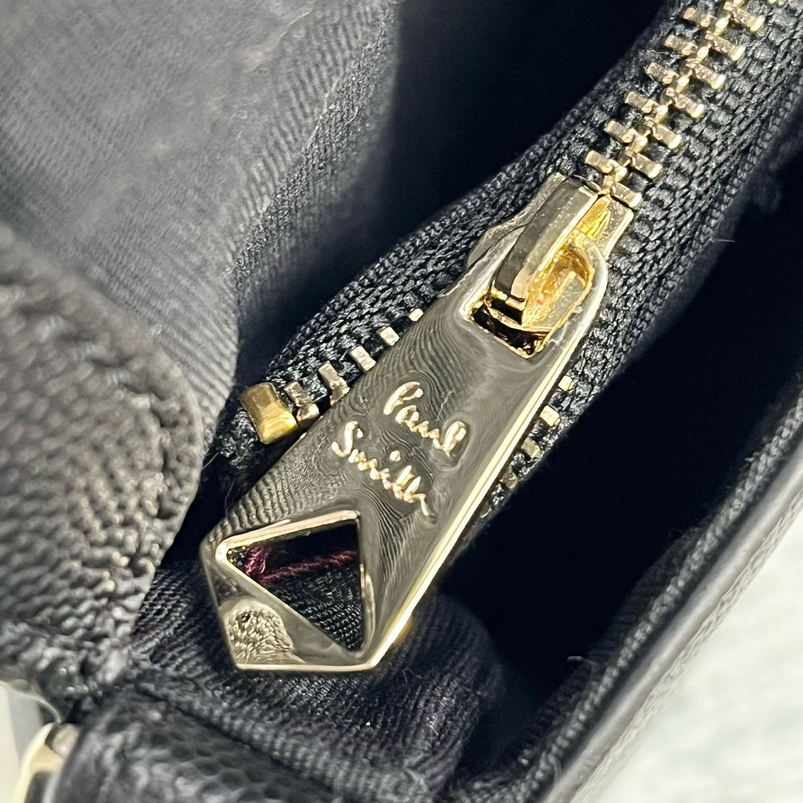 Paul Smith ポールスミス レザー ハンド バッグ クラッチ ブラック 黒