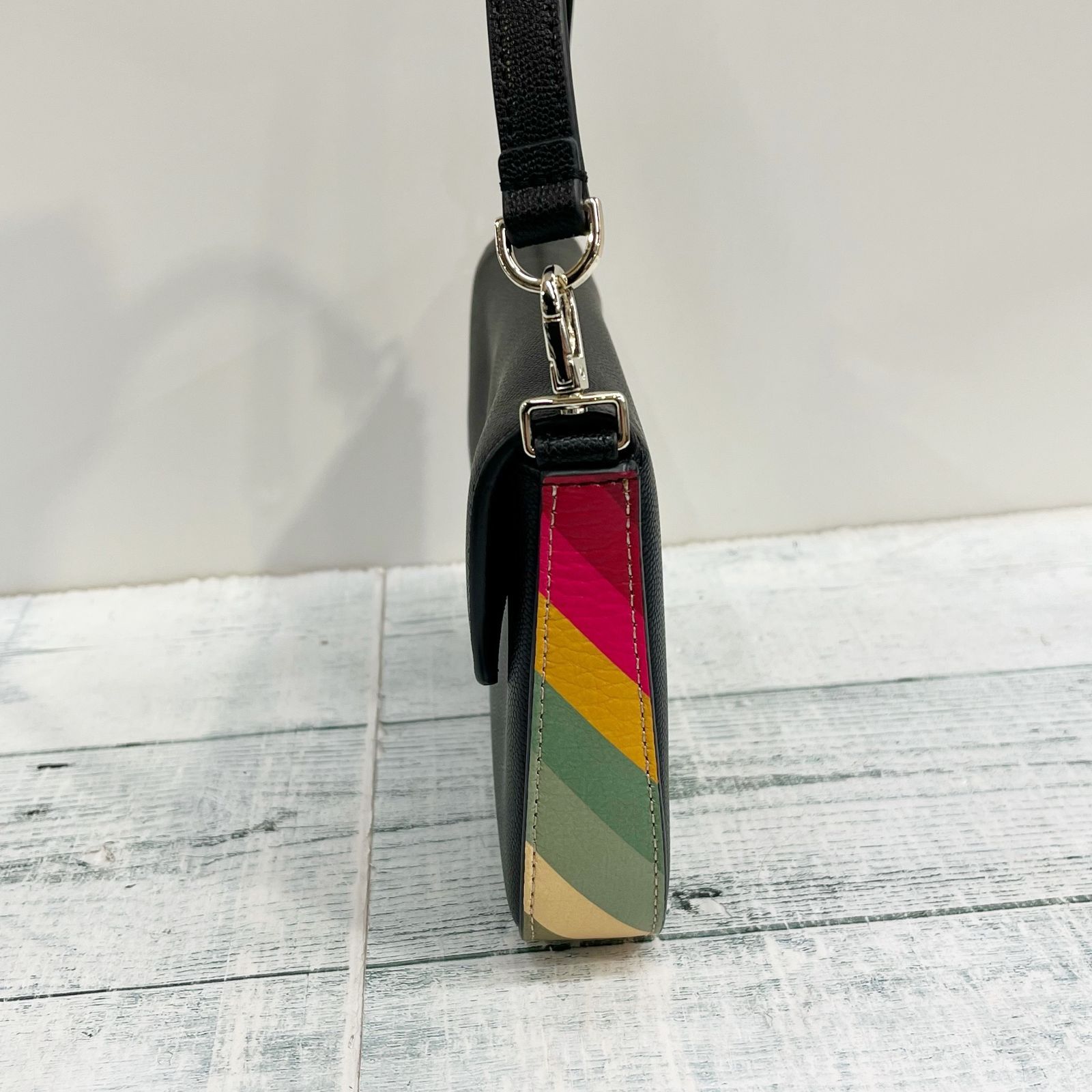 Paul Smith ポールスミス レザー ハンド バッグ クラッチ ブラック 黒