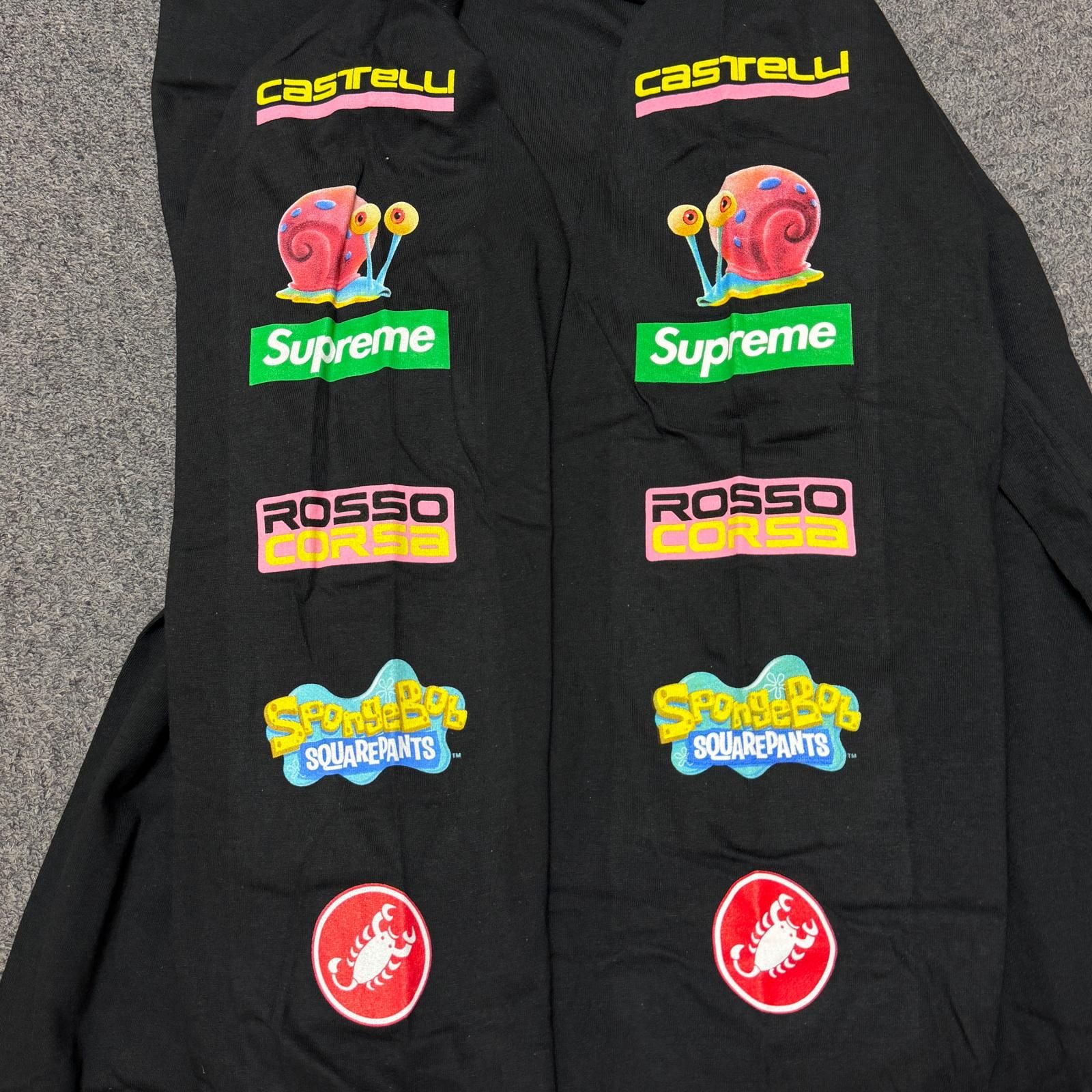 国内正規 未使用 Supreme × SpongeBob 25SS Castelli Racing L/S Tee