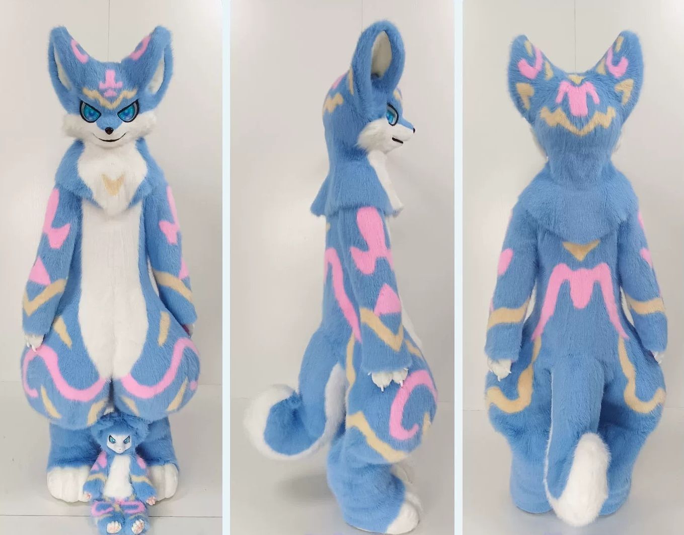 ★即納 着ぐるみ ケモノ体 フルスーツ 短毛タイプ NO.108 小さめ 最新作 セット ケモノ ファースーツ ぬいぐるみ コスプレ コスチューム 一点物