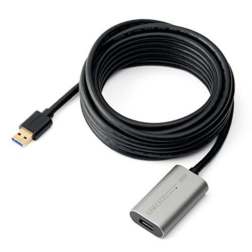 サンワダイレクト USB3.0 延長ケーブル 5m アクティブタイプ 【3本・最大17mまで連結可能】 テザー撮影 500-USB046t
