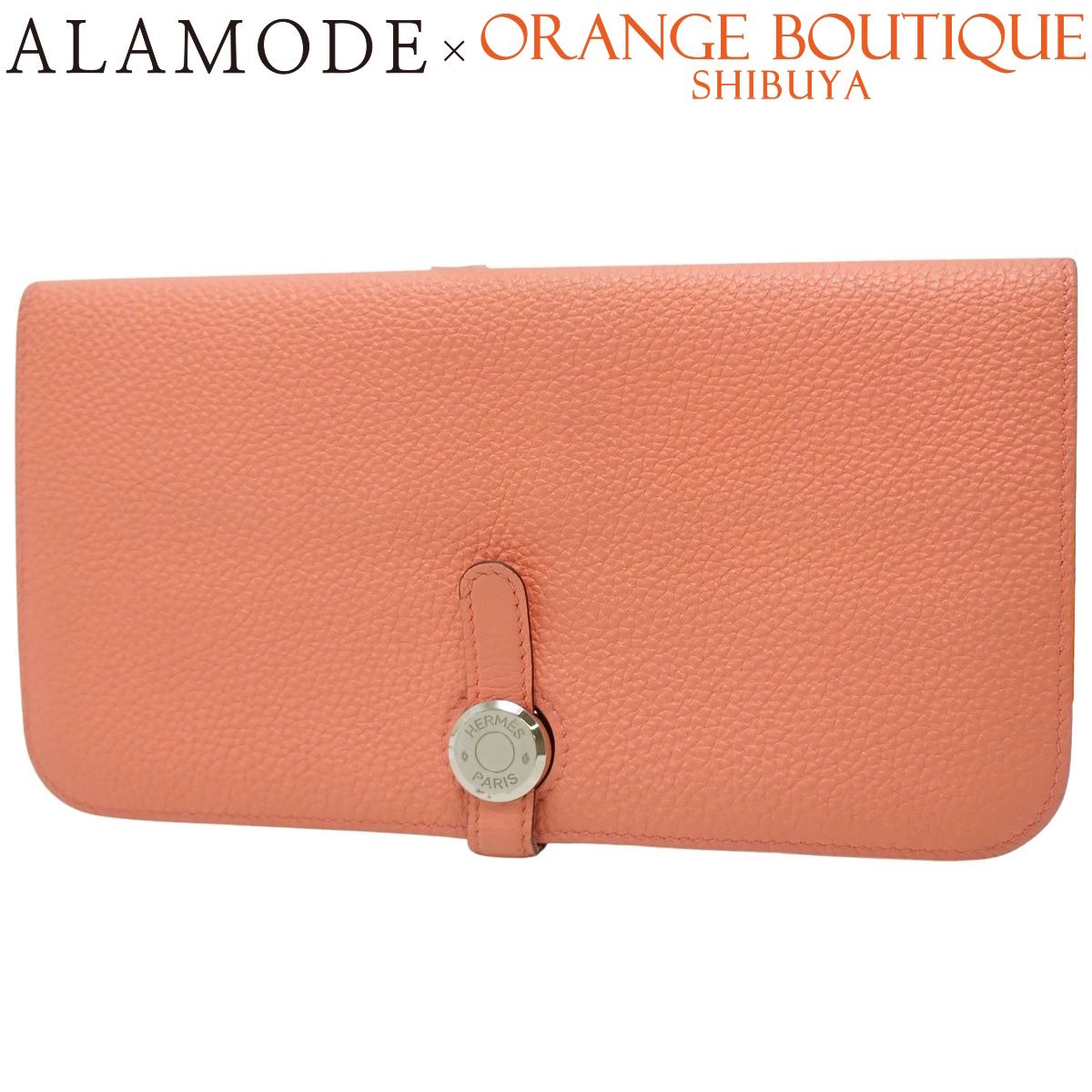 HERMES(エルメス) ドゴン ロング ローズキャンディ ピンク トゴ パラジウム金具 シルバー金具 T刻印 ロングウォレット ウォレット 札入れ レディース 40802194708【中古】【アラモード】