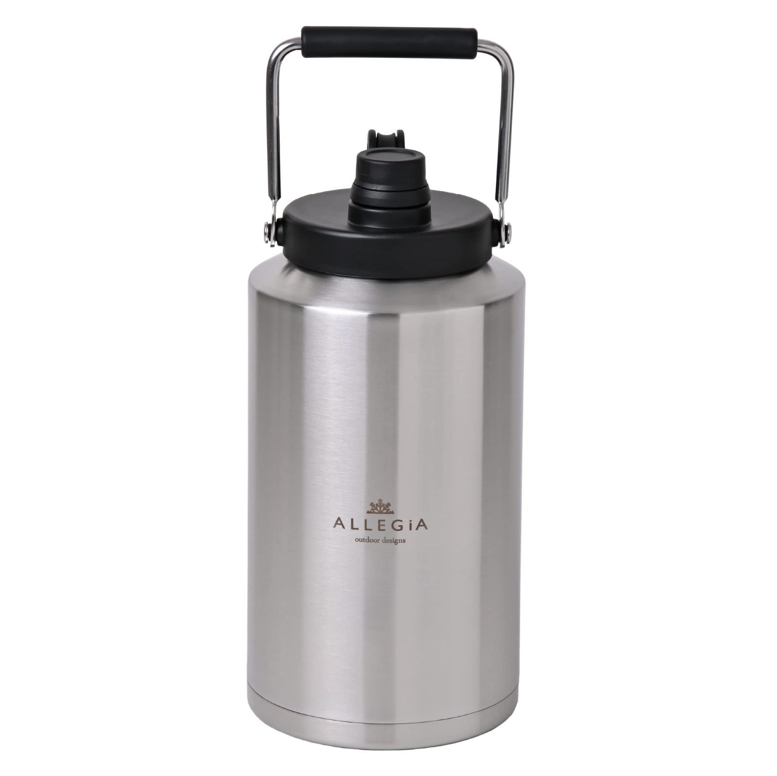 【数量限定】キャンプ ステンレス HOTも対応 長時間 氷入れ 持ち運び 氷 3.5L AR-VICB 1.8L 保冷 ボトル ALLEGiA 真空 アウトドア ジャグ (E:3.5Lシルバー×ブラック) アイスコンテナ アレジア