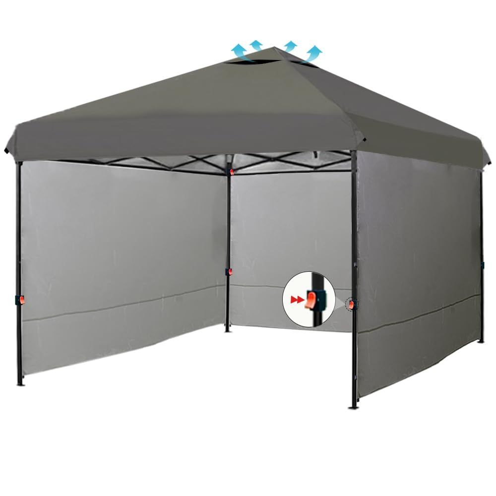 【特価商品】タープテント 2.5m×2.5m 風抜けベンチレーション 高耐水加工＆シルバーコーティング UVカット紫外線カット 遮熱 ワンタッチタープ 高さ3段階調節 スチール 大型 耐水 キャノピー アウトドア用品 キャンプ用品 タープ タープテント ワンタ