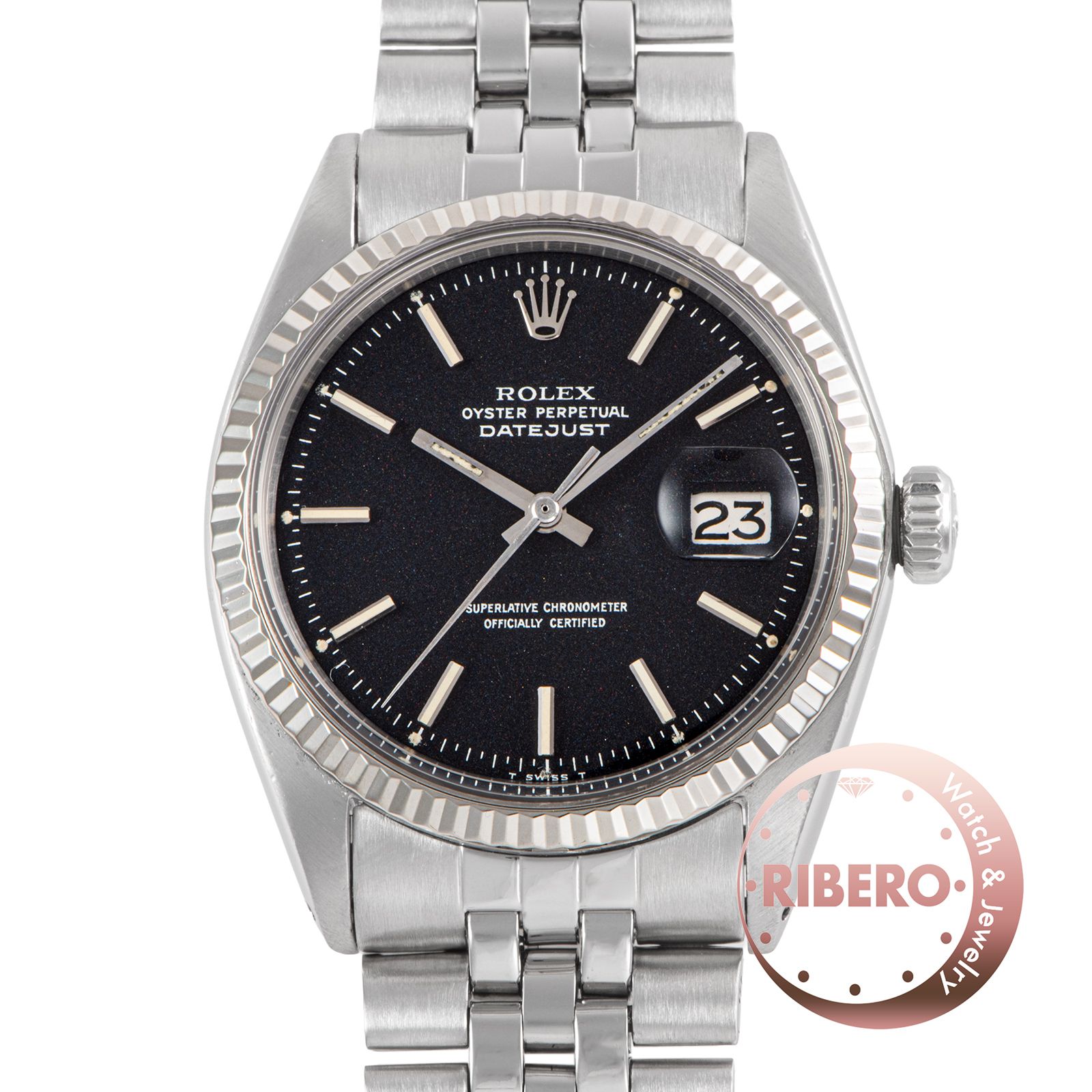 ROLEX ロレックス デイトジャスト 1601 1971年製 レッドアイ tritium SS/WG【中古】