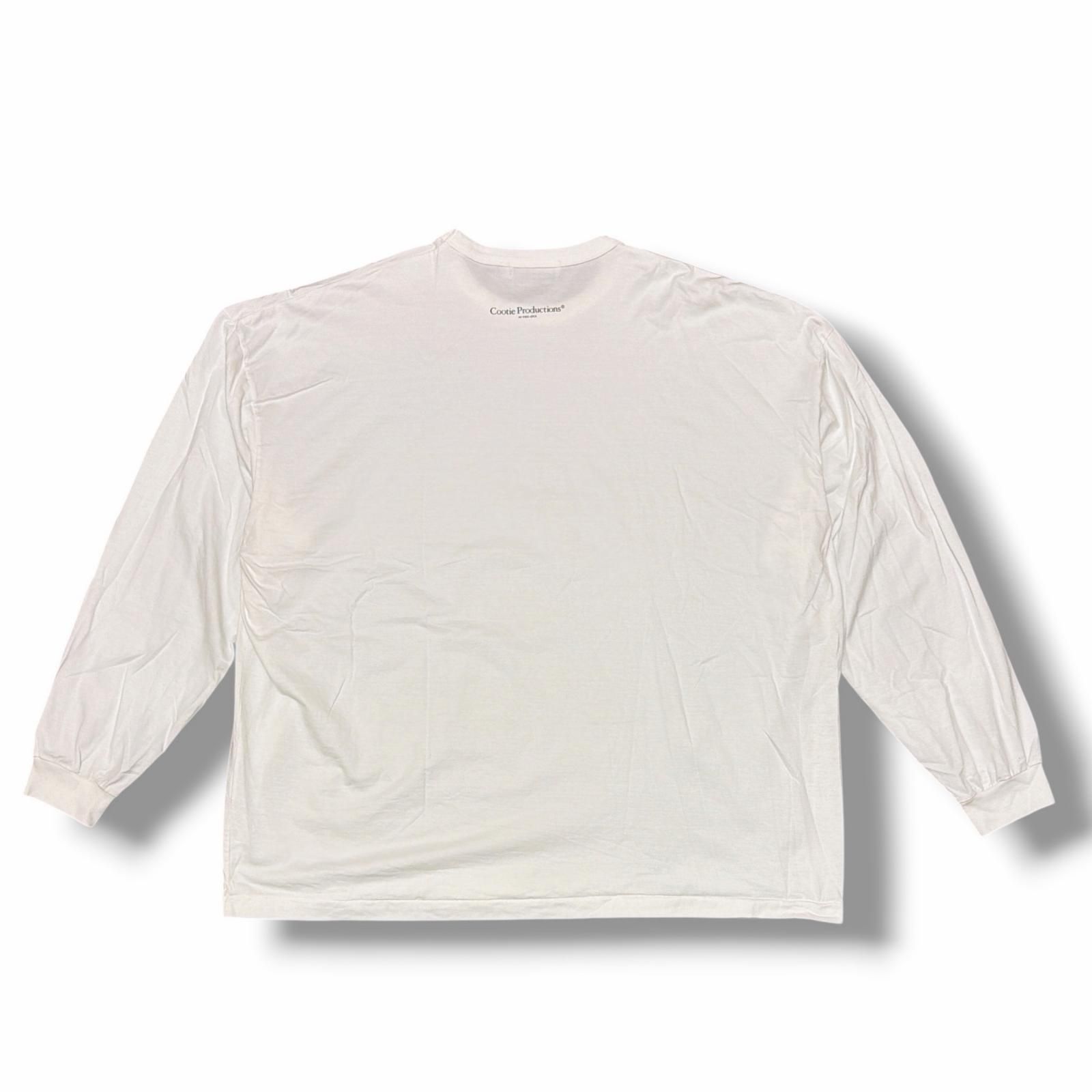 COOTIE PRODUCTIONS 長袖カットソー アイボリー 参考上代14300円 COOTIE PRODUCTIONS Oversized L/S Tee オーバー