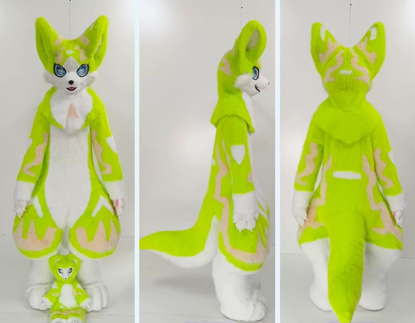 ★即納 着ぐるみ ケモノ体 フルスーツ 短毛タイプ NO.56 Mサイズ 最新作 セット ケモノ ファースーツ ぬいぐるみ コスプレ コスチューム 一点物