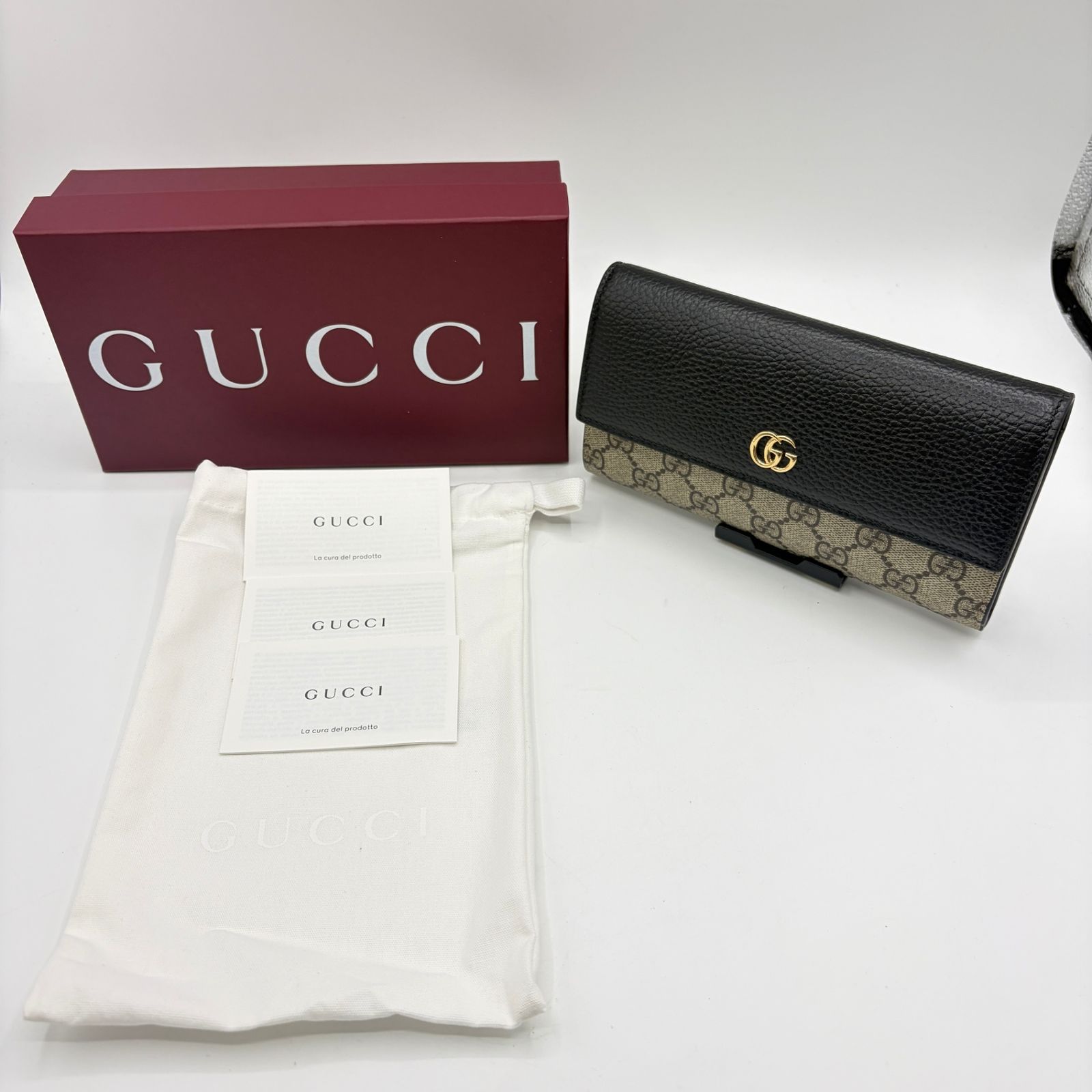 未使用品】 GUCCI GGマーモント 長財布 456116 コンチネンタル