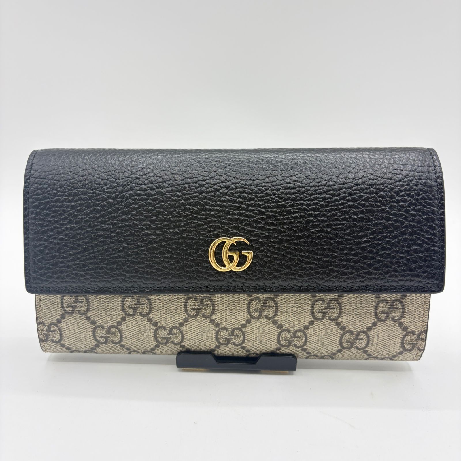 GUCCI 長財布 コンチネンタルウォレット GGスプリーム マーモント 金具 未使用品】 GUCCI GGマーモント 長財布 456116 コンチネンタル