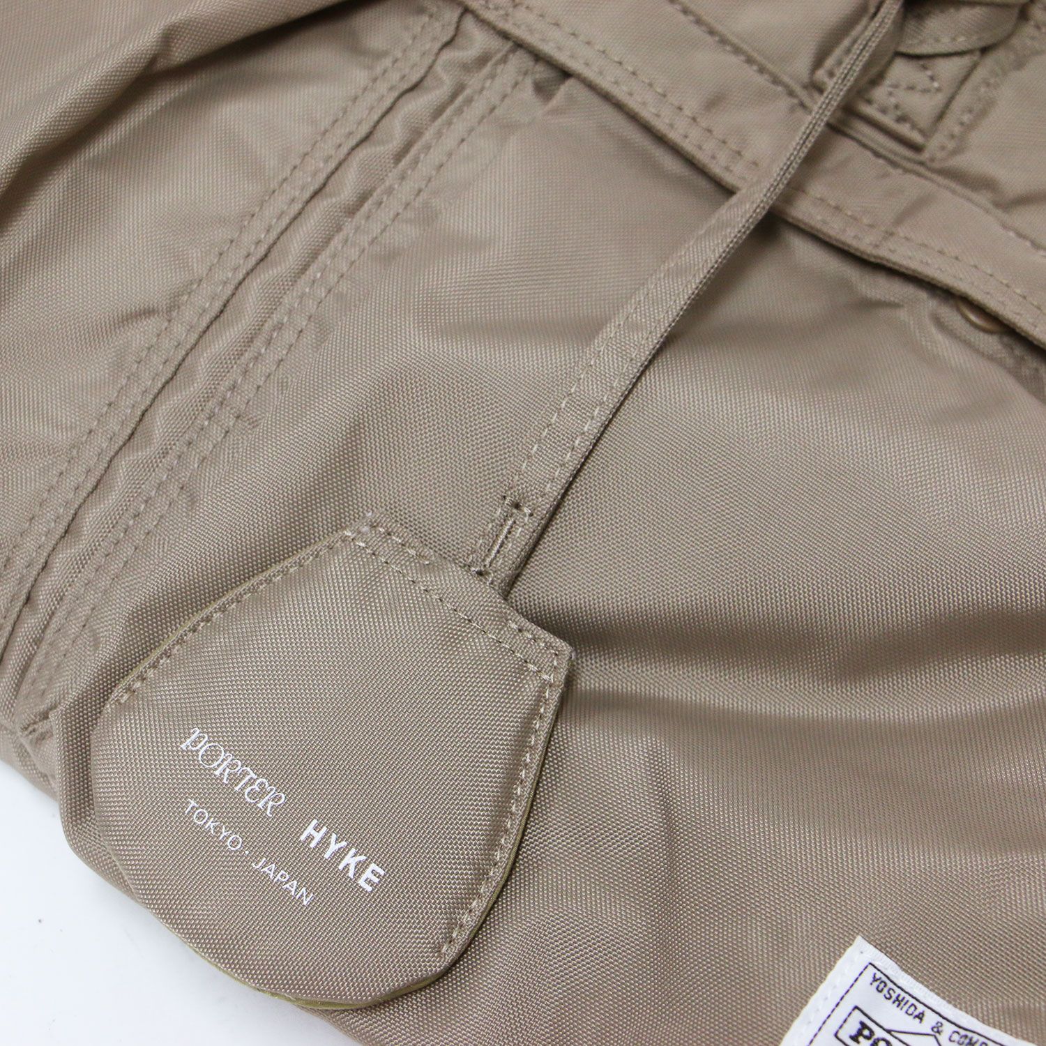 PORTER ポーター × HYKE バッグ ベージュ | ヘルメットバッグ S