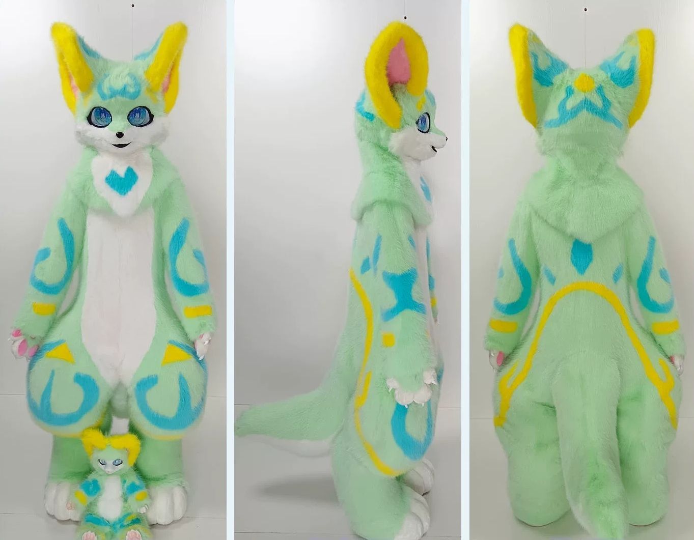 ★即納 着ぐるみ ケモノ体 フルスーツ 短毛タイプ NO.1 Mサイズ 最新作 セット ケモノ ファースーツ ぬいぐるみ コスプレ コスチューム 一点物
